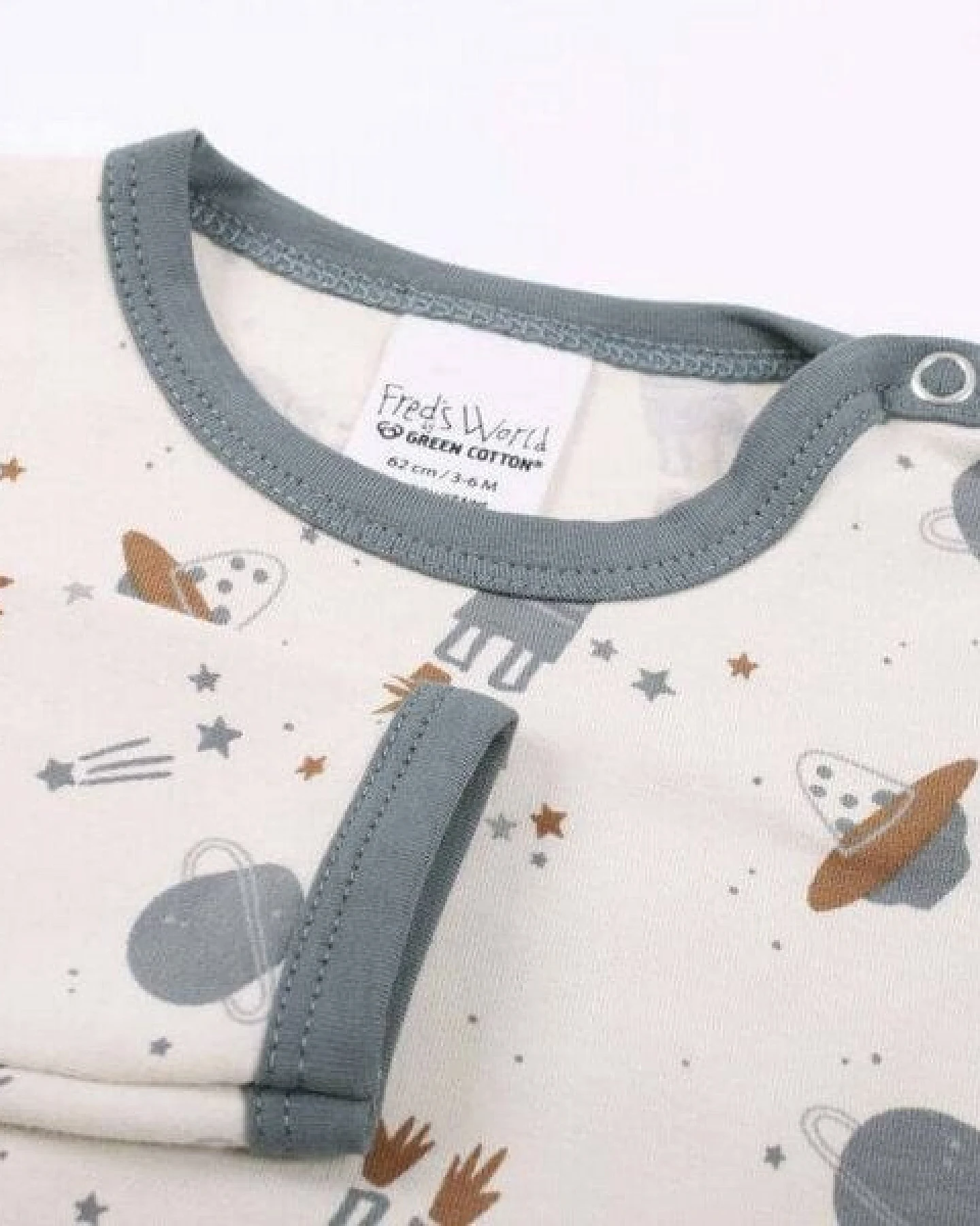 Langarm Baby Body *Astro* GOTS & Bio- Baumwolle – Ansicht 2