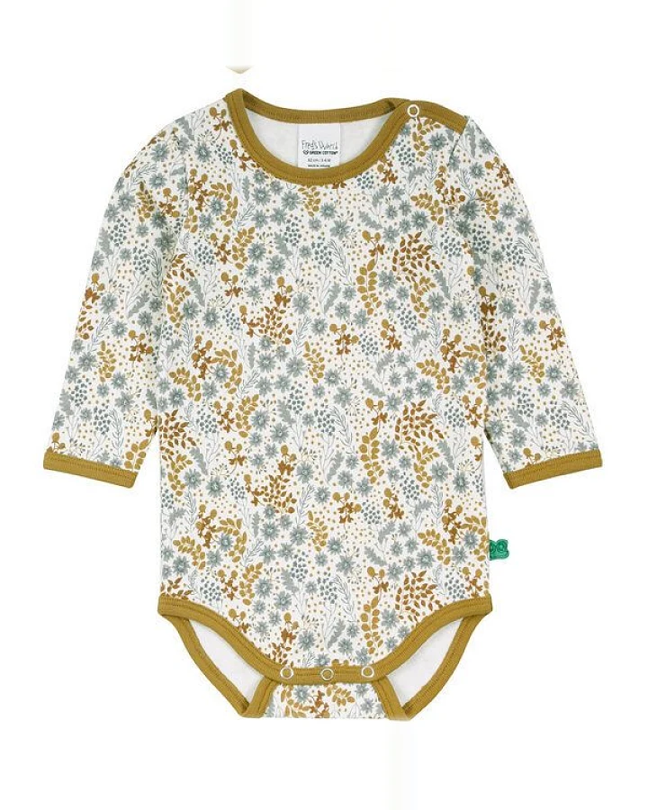 Langarm Baby Body *Botany* GOTS & Bio- Baumwolle