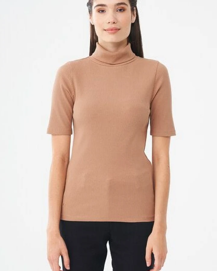 ORGANICATION Rollkragenshirt aus Bio-Baumwolle