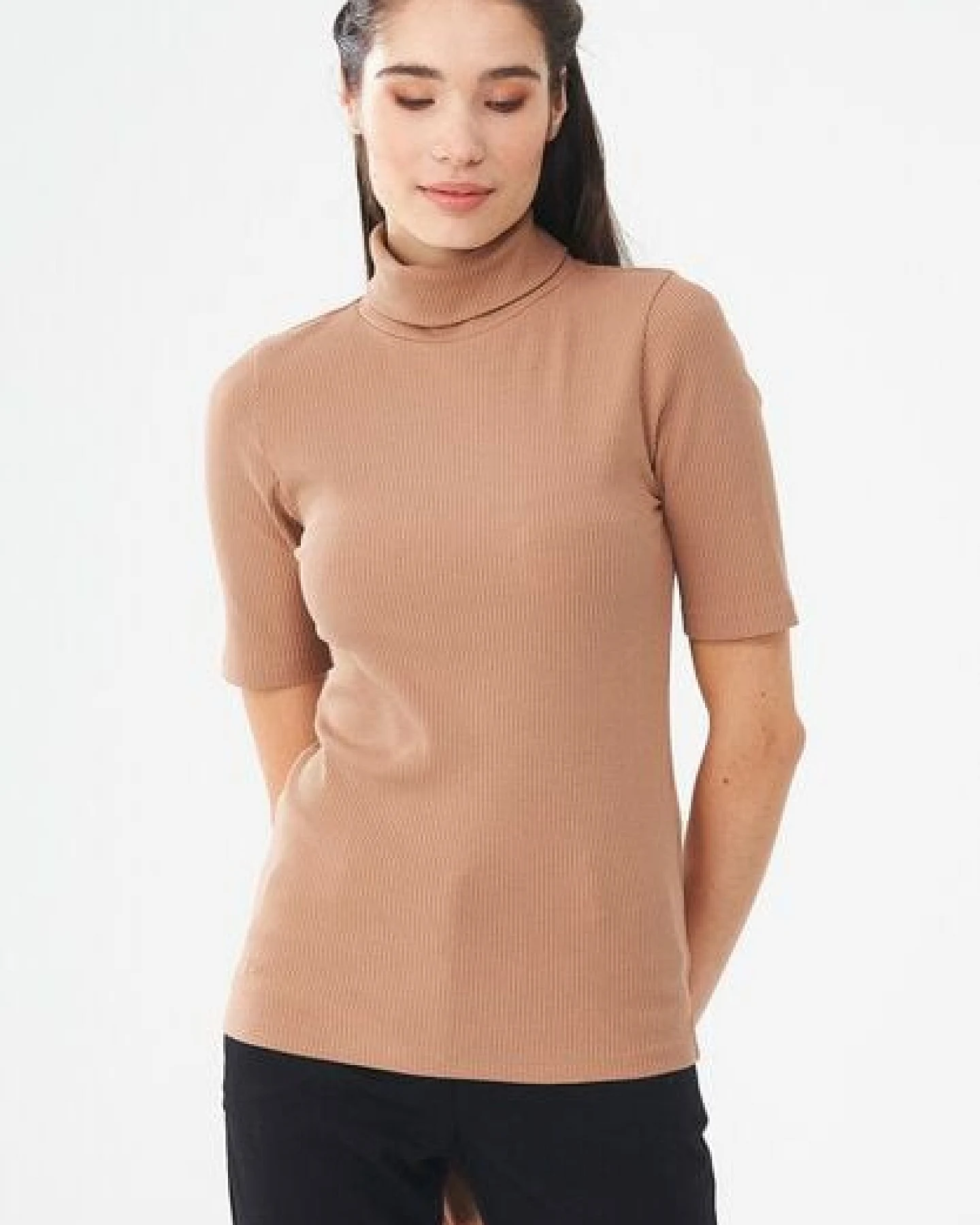 ORGANICATION Rollkragenshirt aus Bio-Baumwolle – Ansicht 4