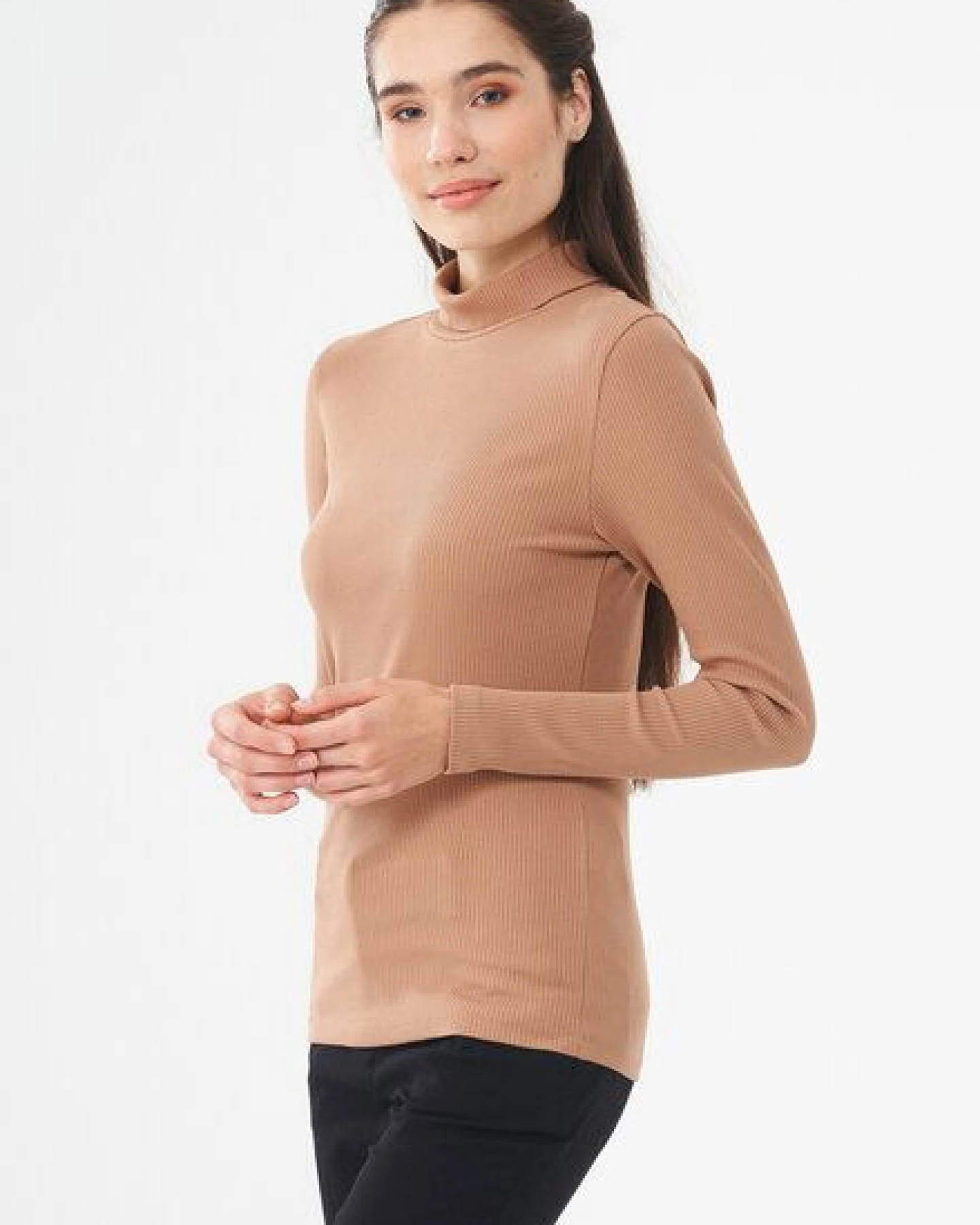 ORGANICATION Rollkragenshirt aus Bio-Baumwolle – Ansicht 3