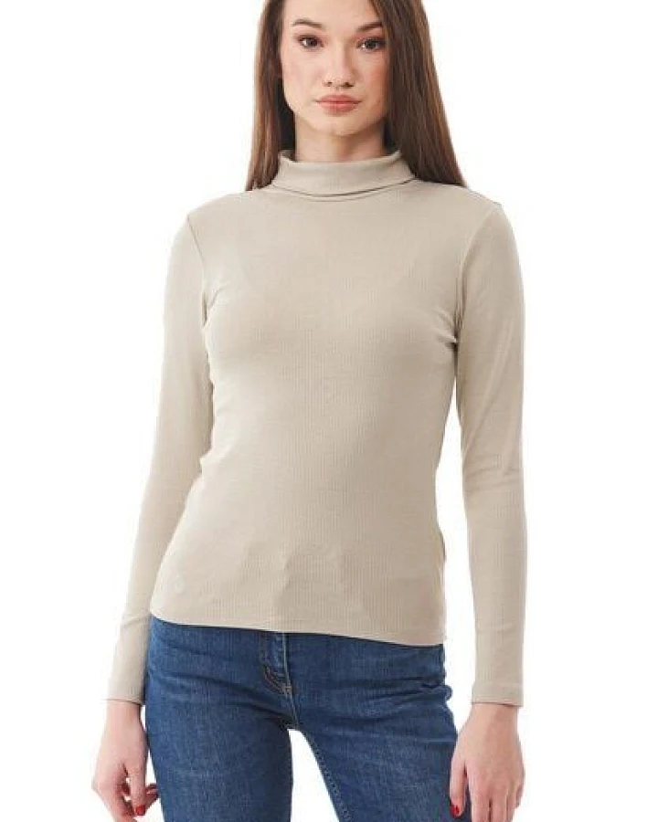 ORGANICATION Rollkragenshirt aus Bio-Baumwolle