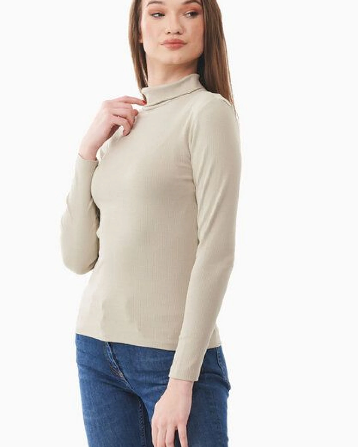 ORGANICATION Rollkragenshirt aus Bio-Baumwolle – Ansicht 2