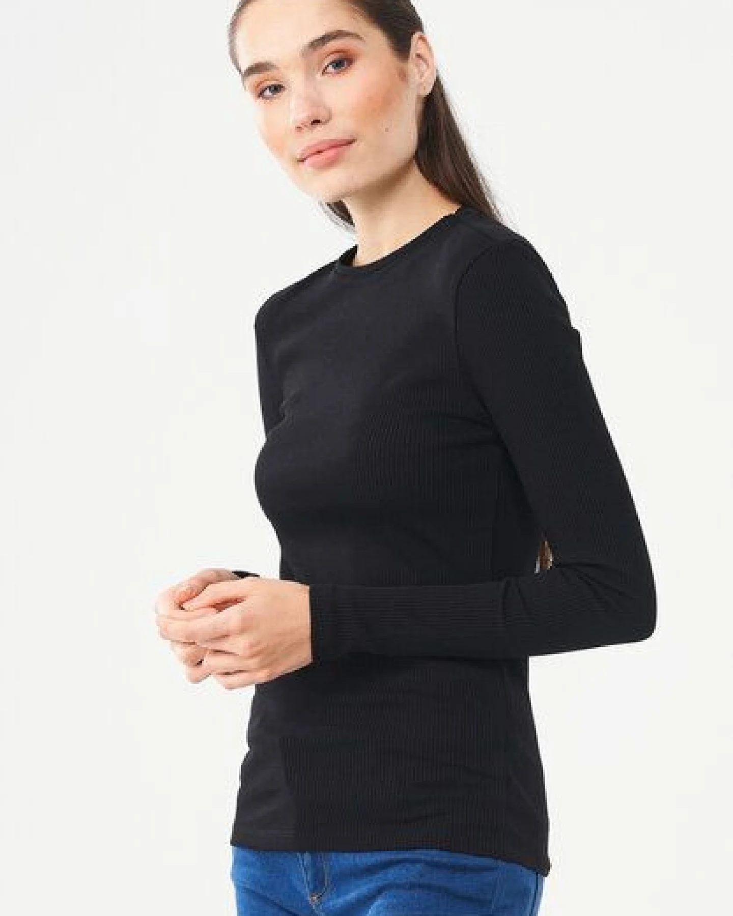 ORGANICATION Langarmshirt aus Bio-Baumwolle – Ansicht 3