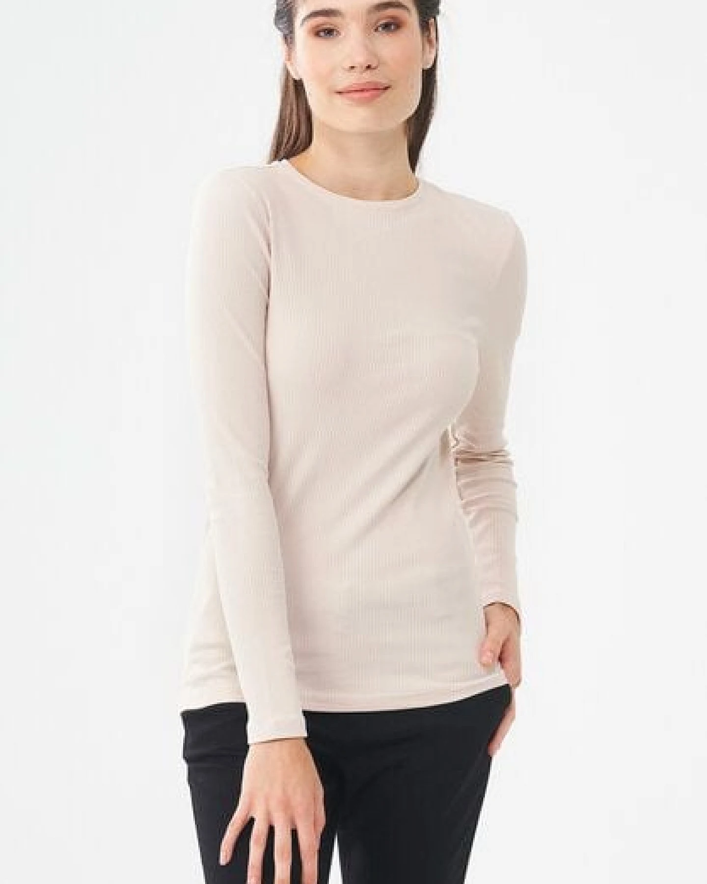 ORGANICATION Langarmshirt aus Bio-Baumwolle – Ansicht 4