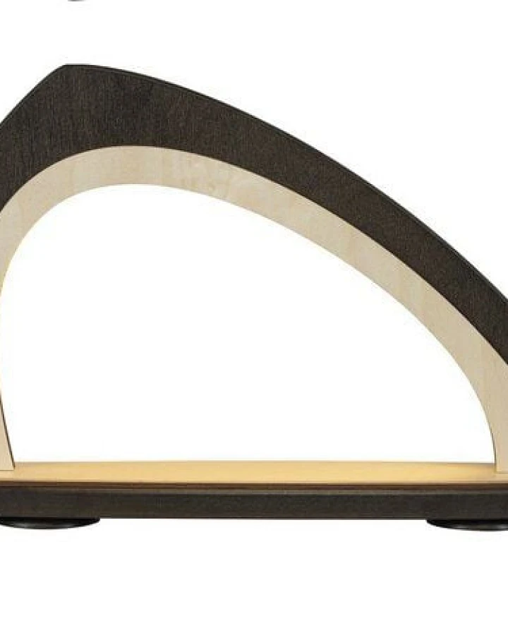 Weigla® Holzkunst Moderner asymmetrischer Schwibbogen zum Selberbestücken NEU mit LED