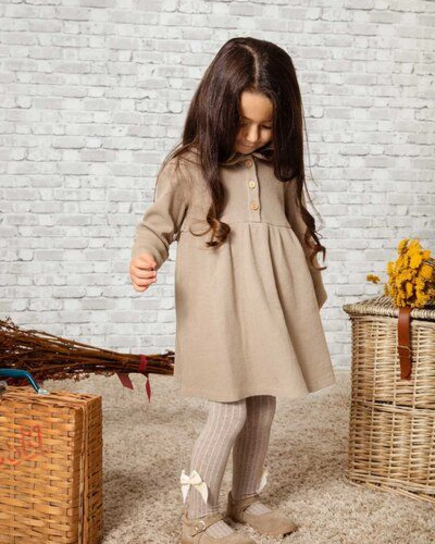 PETER JO Babykleid aus Bio-Baumwolle - Honigwabe/ Dress Betty – Ansicht 4