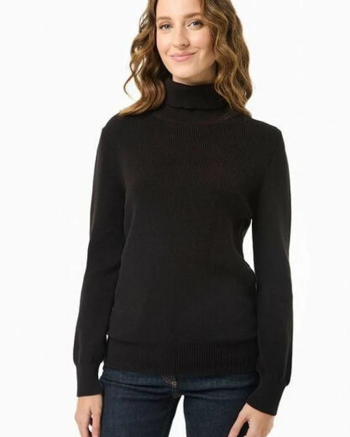 ORGANICATION Rollkragenpullover aus Bio-Baumwolle