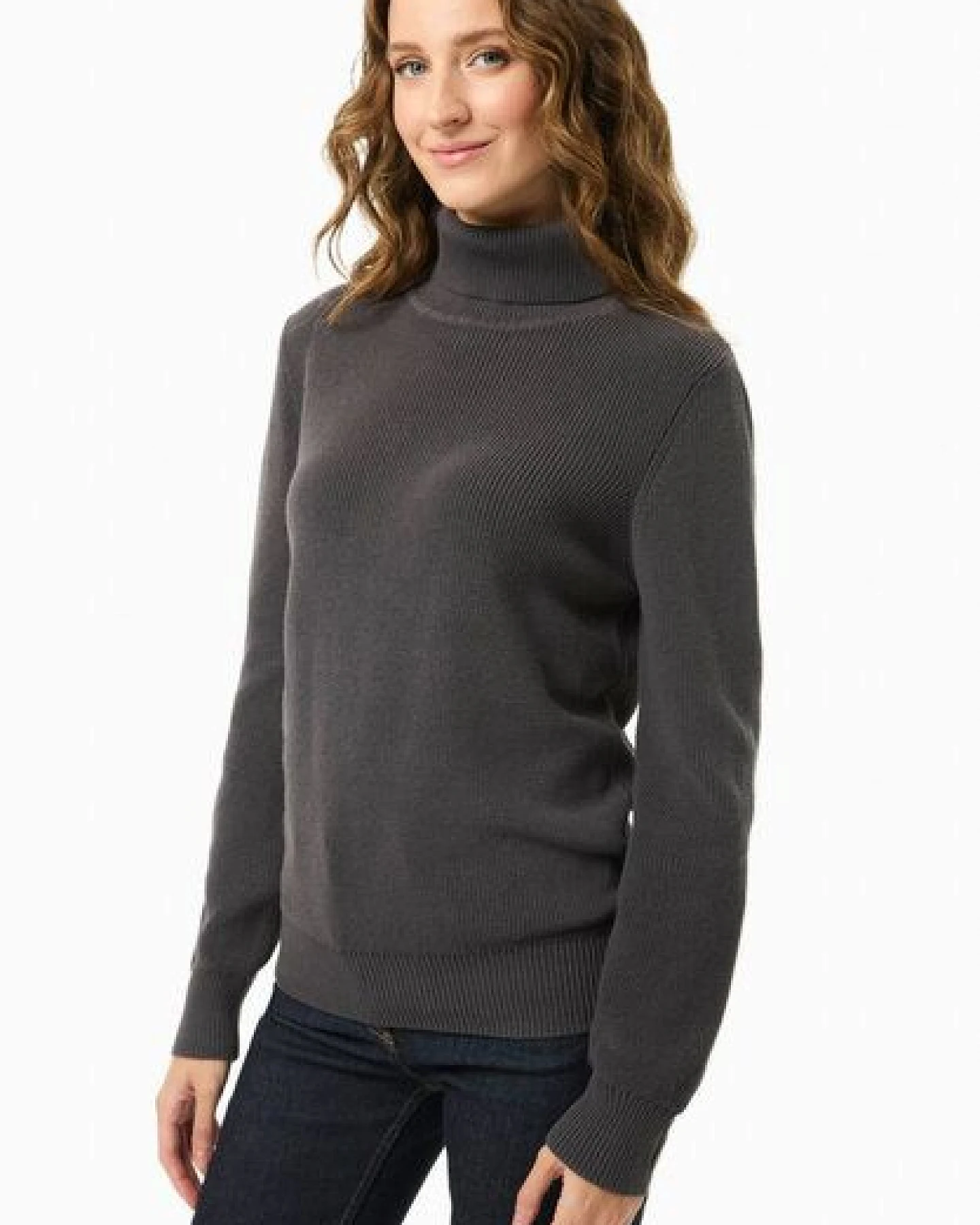 ORGANICATION Rollkragenpullover aus Bio-Baumwolle – Ansicht 3