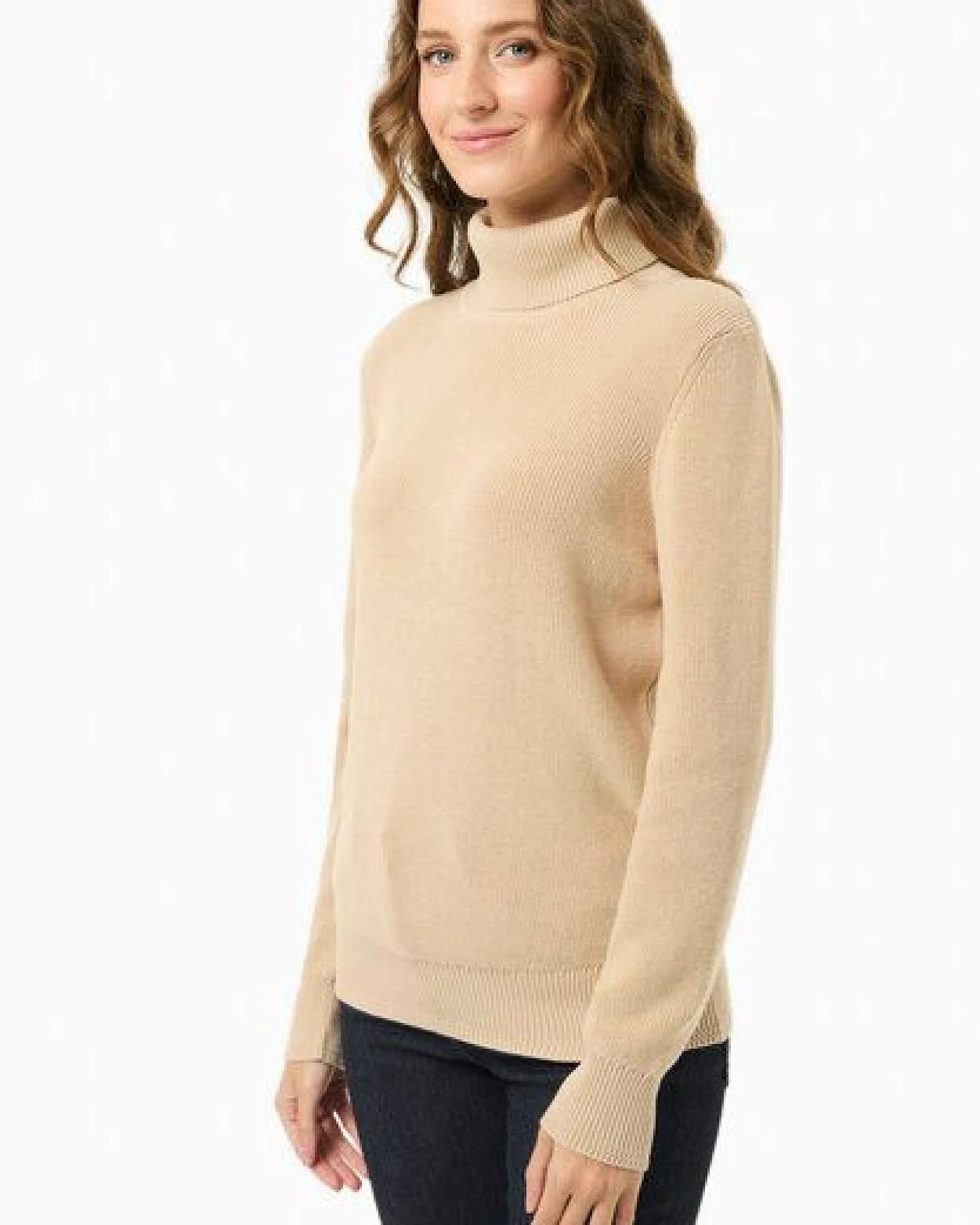 ORGANICATION Rollkragenpullover aus Bio-Baumwolle – Ansicht 3
