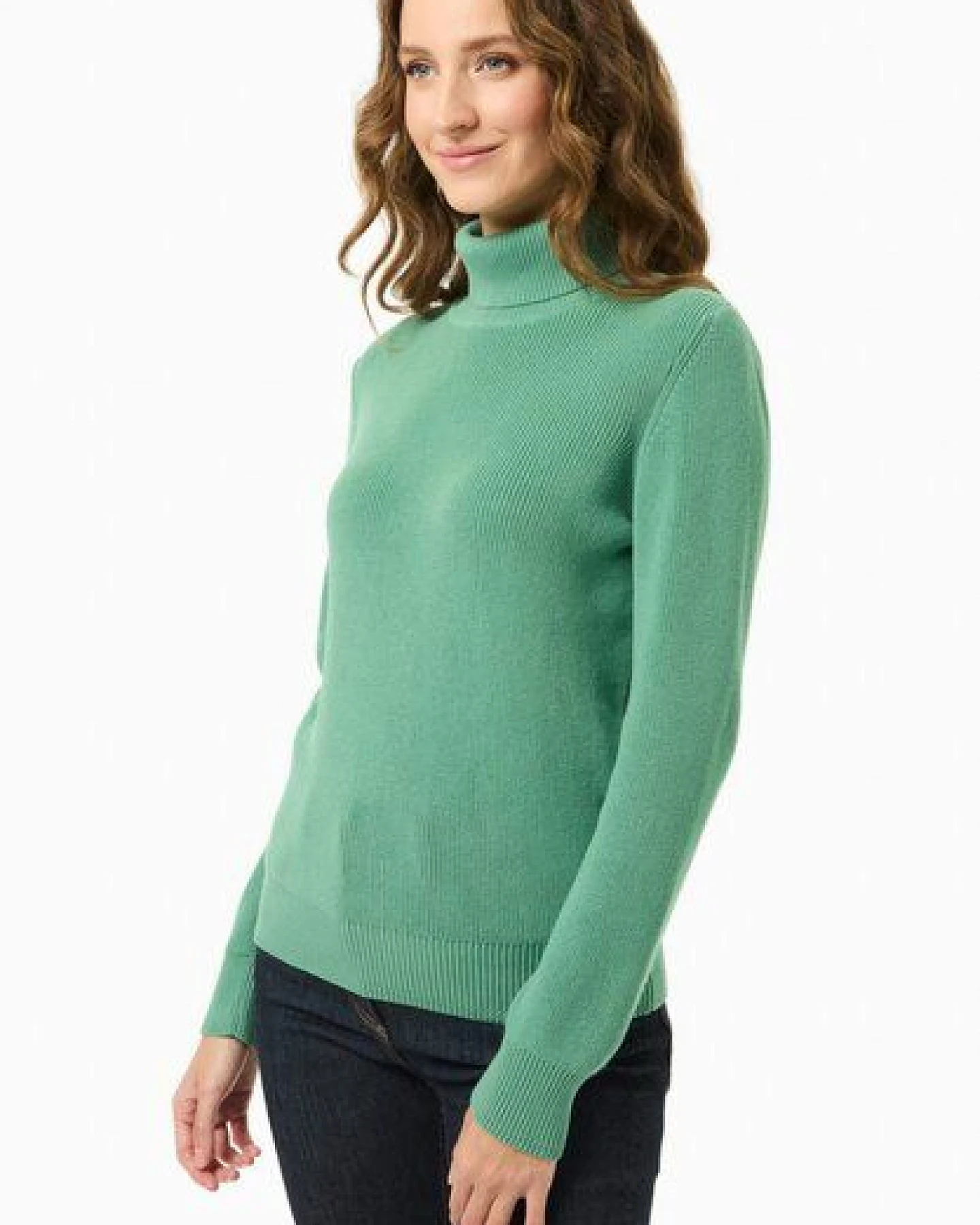 ORGANICATION Rollkragenpullover aus Bio-Baumwolle – Ansicht 3