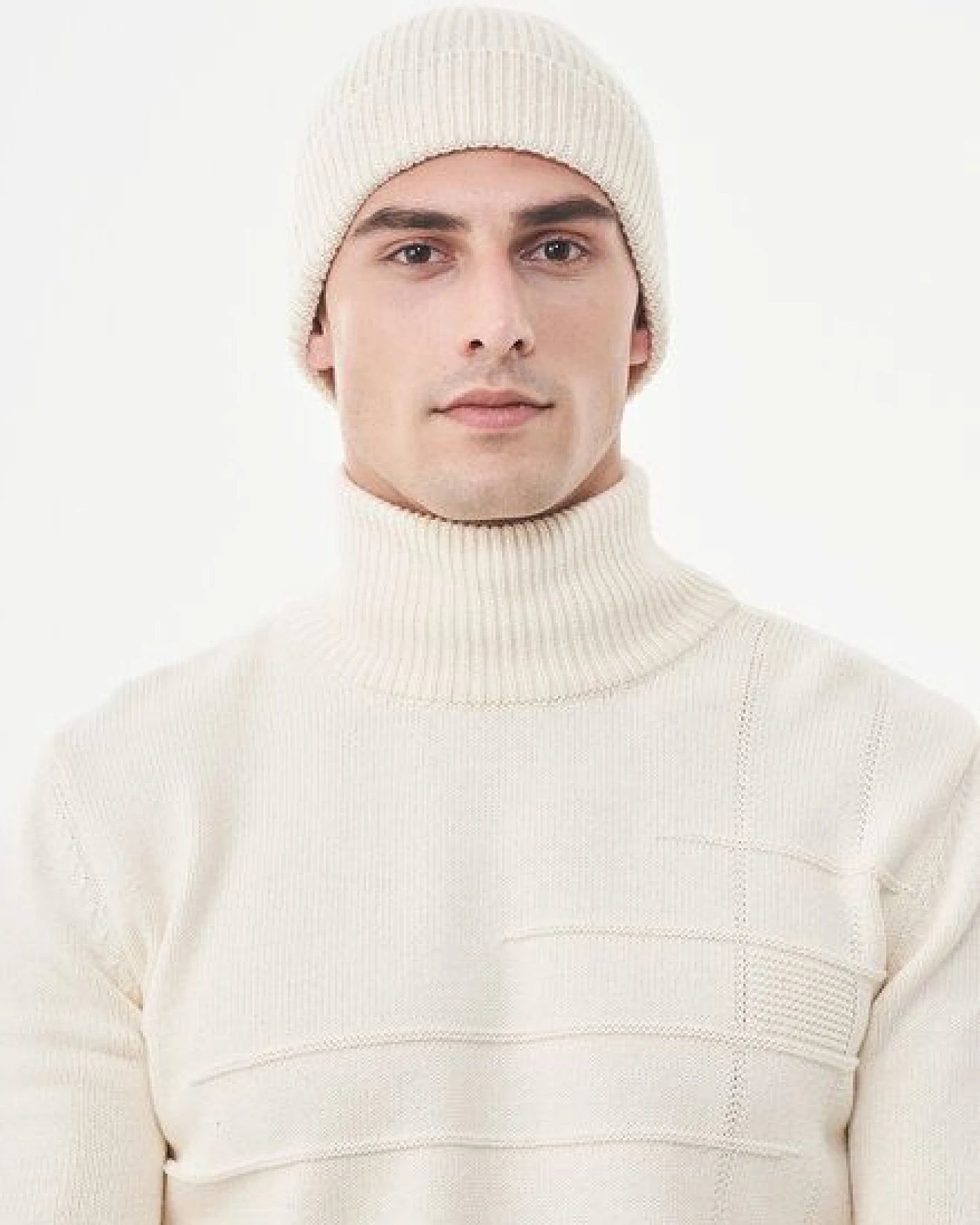 ORGANICATION Strick-Beanie aus Bio-Merinowolle und Bio-Baumwolle – Ansicht 3