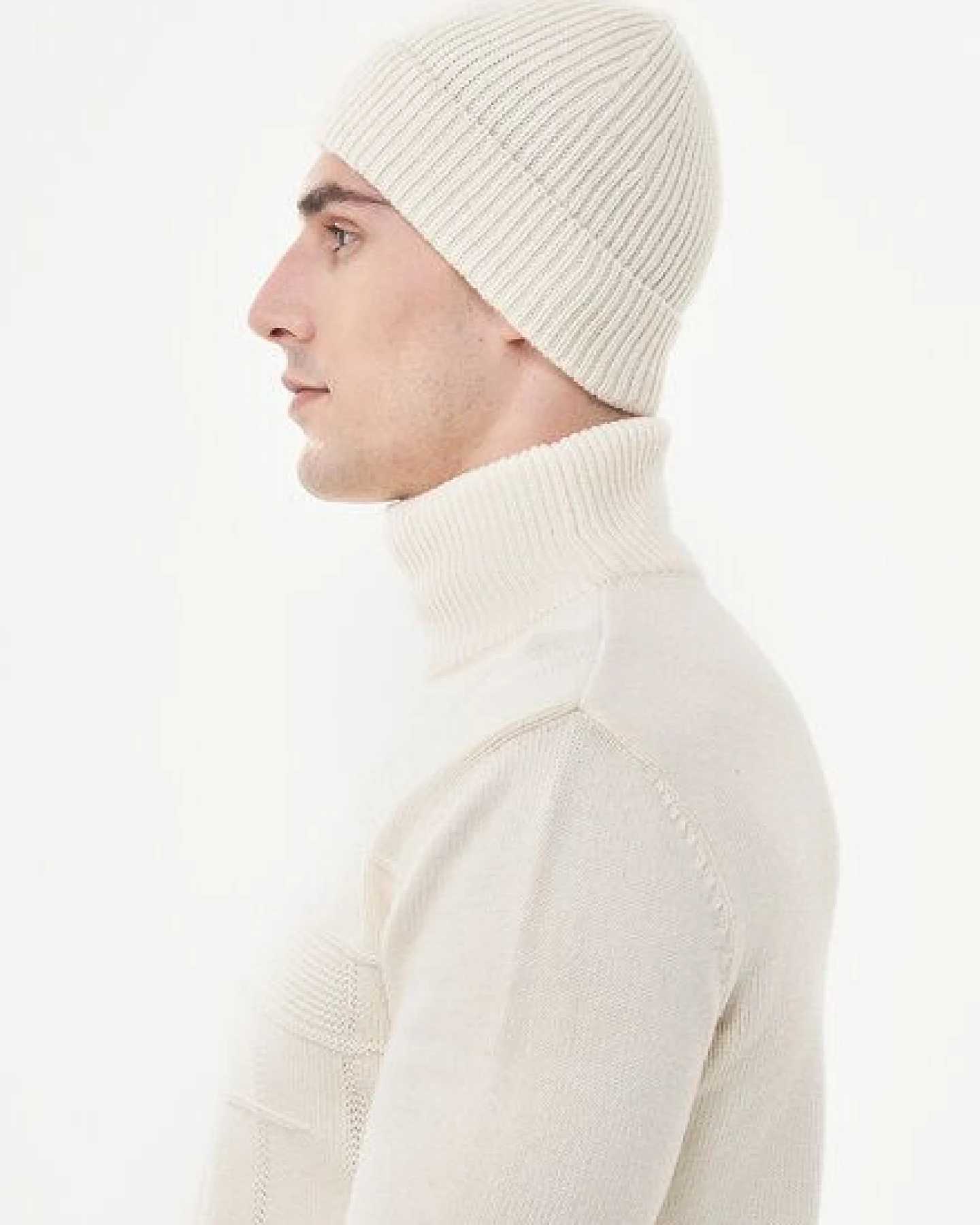 ORGANICATION Strick-Beanie aus Bio-Merinowolle und Bio-Baumwolle – Ansicht 4