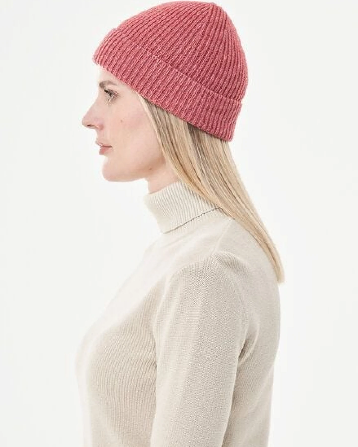 ORGANICATION Strick-Beanie aus Bio-Merinowolle und Bio-Baumwolle – Ansicht 2