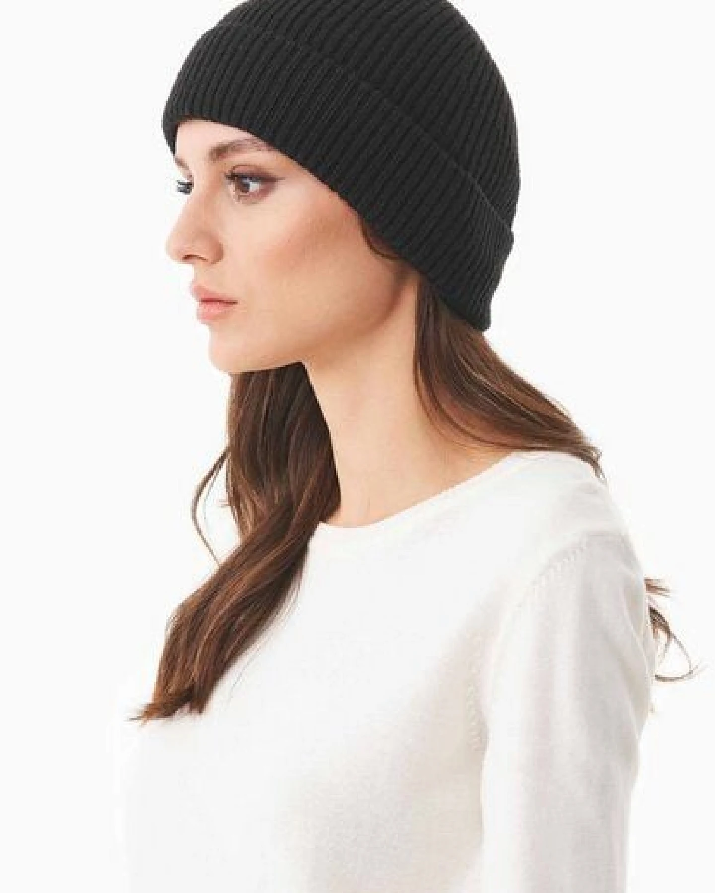 ORGANICATION Strick-Beanie aus Bio-Merinowolle und Bio-Baumwolle – Ansicht 2