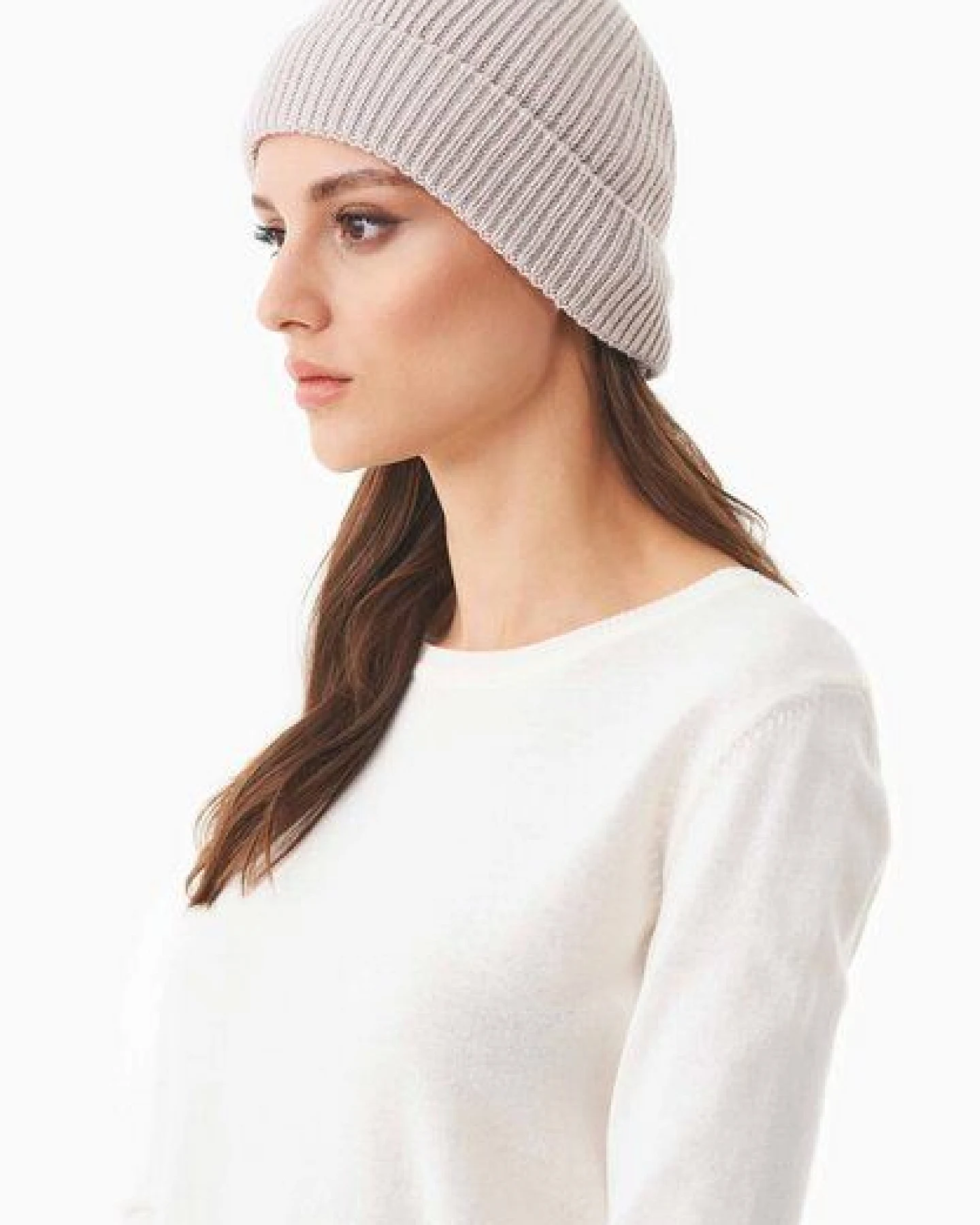 ORGANICATION Strick-Beanie aus Bio-Merinowolle und Bio-Baumwolle – Ansicht 2
