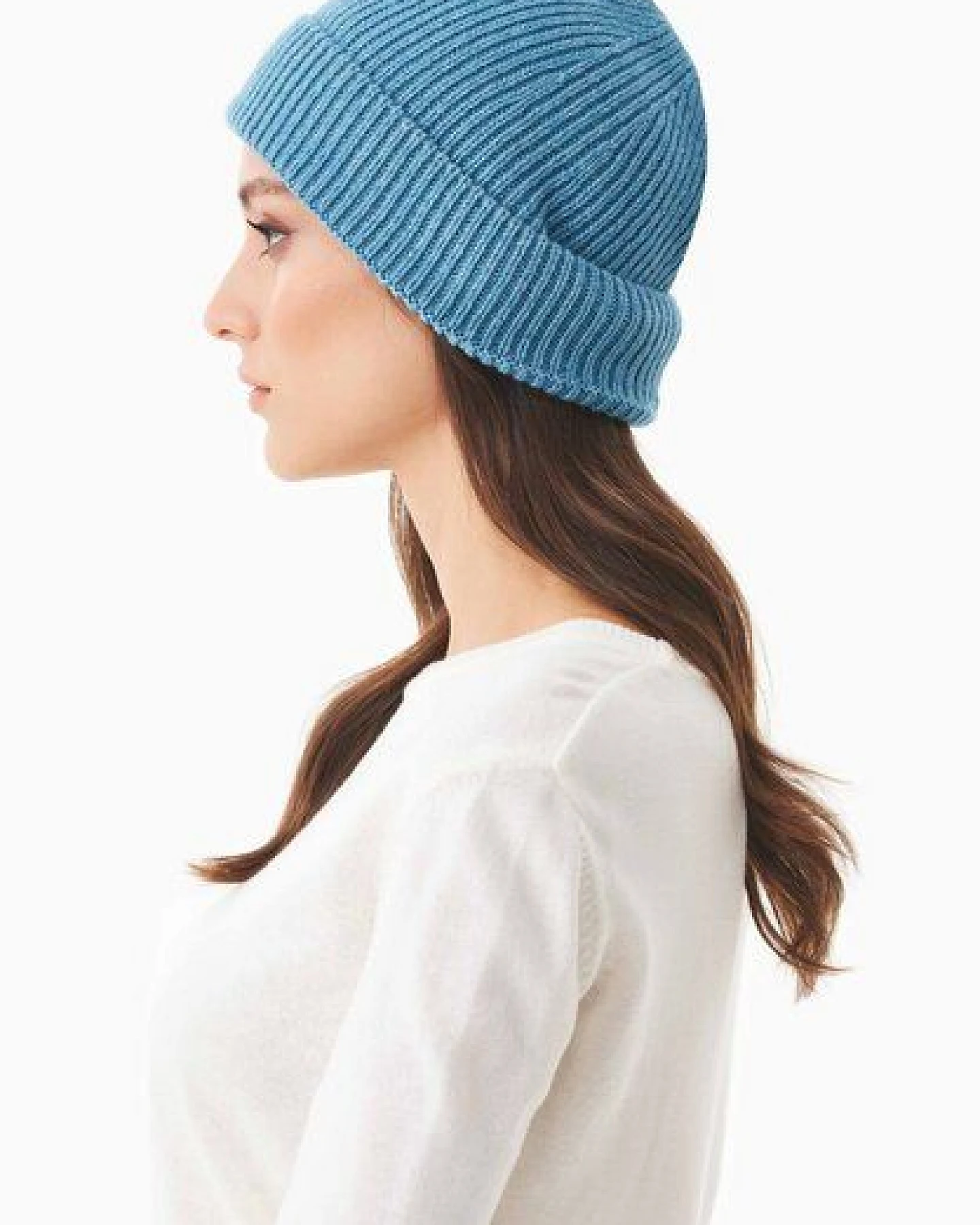 ORGANICATION Strick-Beanie aus Bio-Merinowolle und Bio-Baumwolle – Ansicht 2