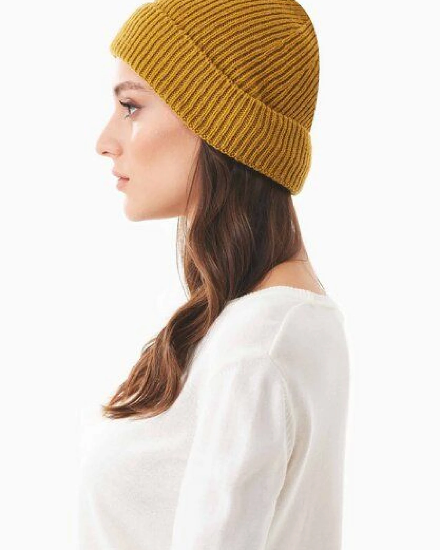 ORGANICATION Strick-Beanie aus Bio-Merinowolle und Bio-Baumwolle – Ansicht 2