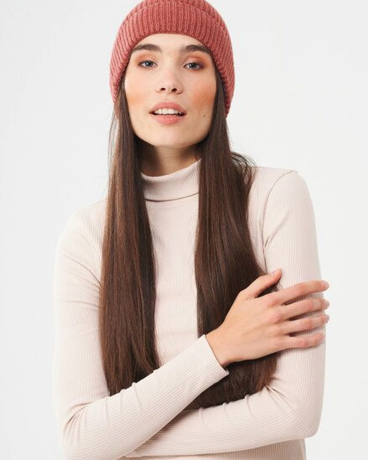 ORGANICATION Unisex Strick-Beanie aus Bio-Merinowolle und Bio-Baumwolle – Ansicht 3