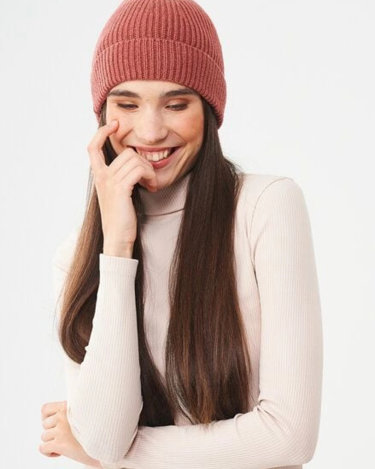 ORGANICATION Unisex Strick-Beanie aus Bio-Merinowolle und Bio-Baumwolle – Ansicht 4