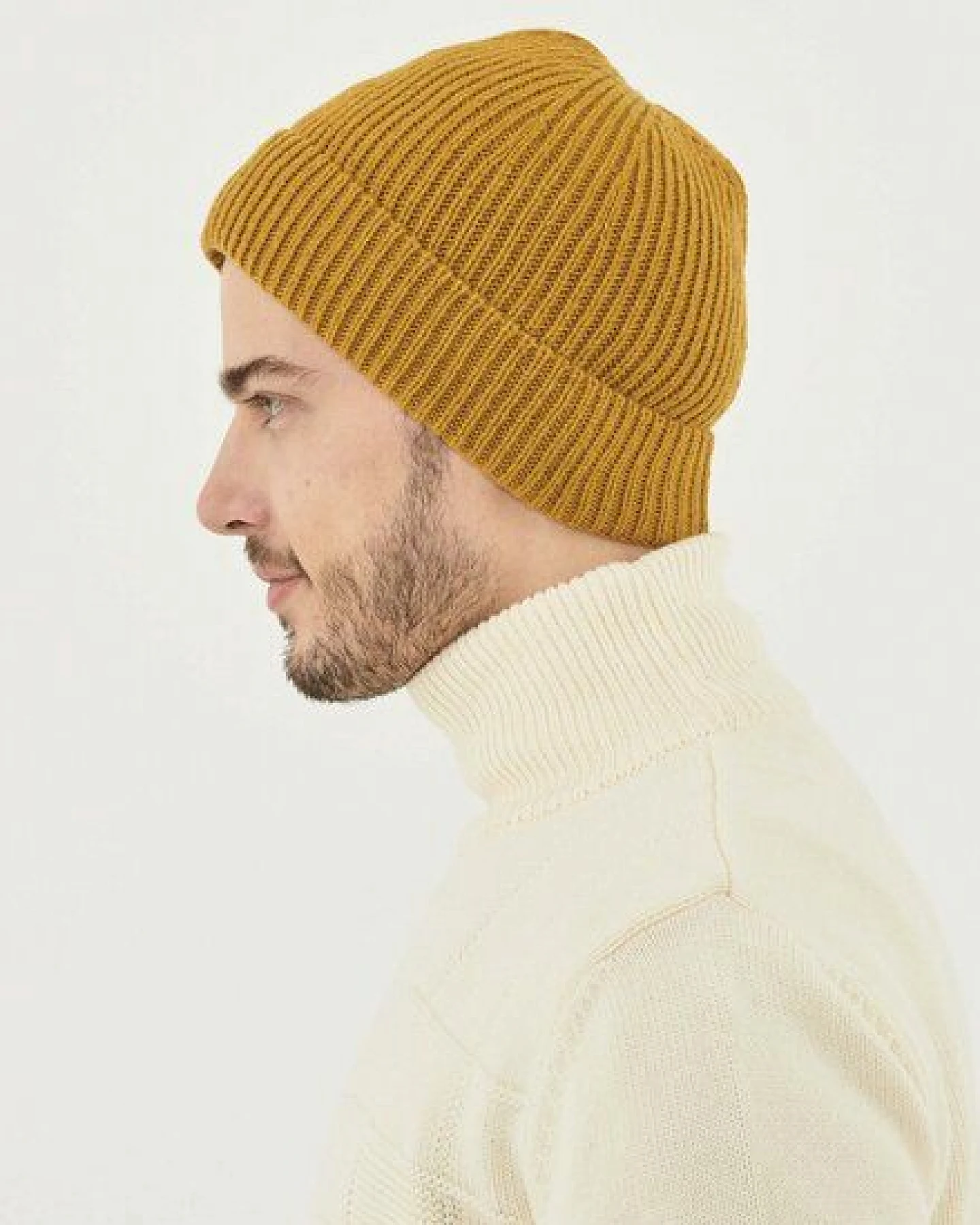 ORGANICATION Unisex Strick-Beanie aus Bio-Merinowolle und Bio-Baumwolle – Ansicht 2