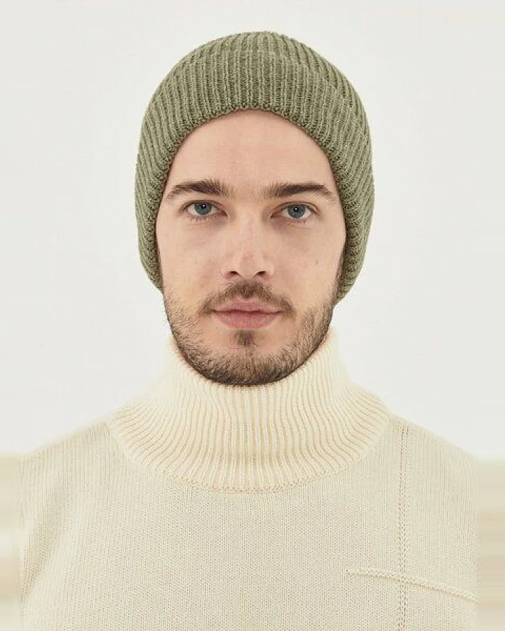 ORGANICATION Unisex Strick-Beanie aus Bio-Merinowolle und Bio-Baumwolle