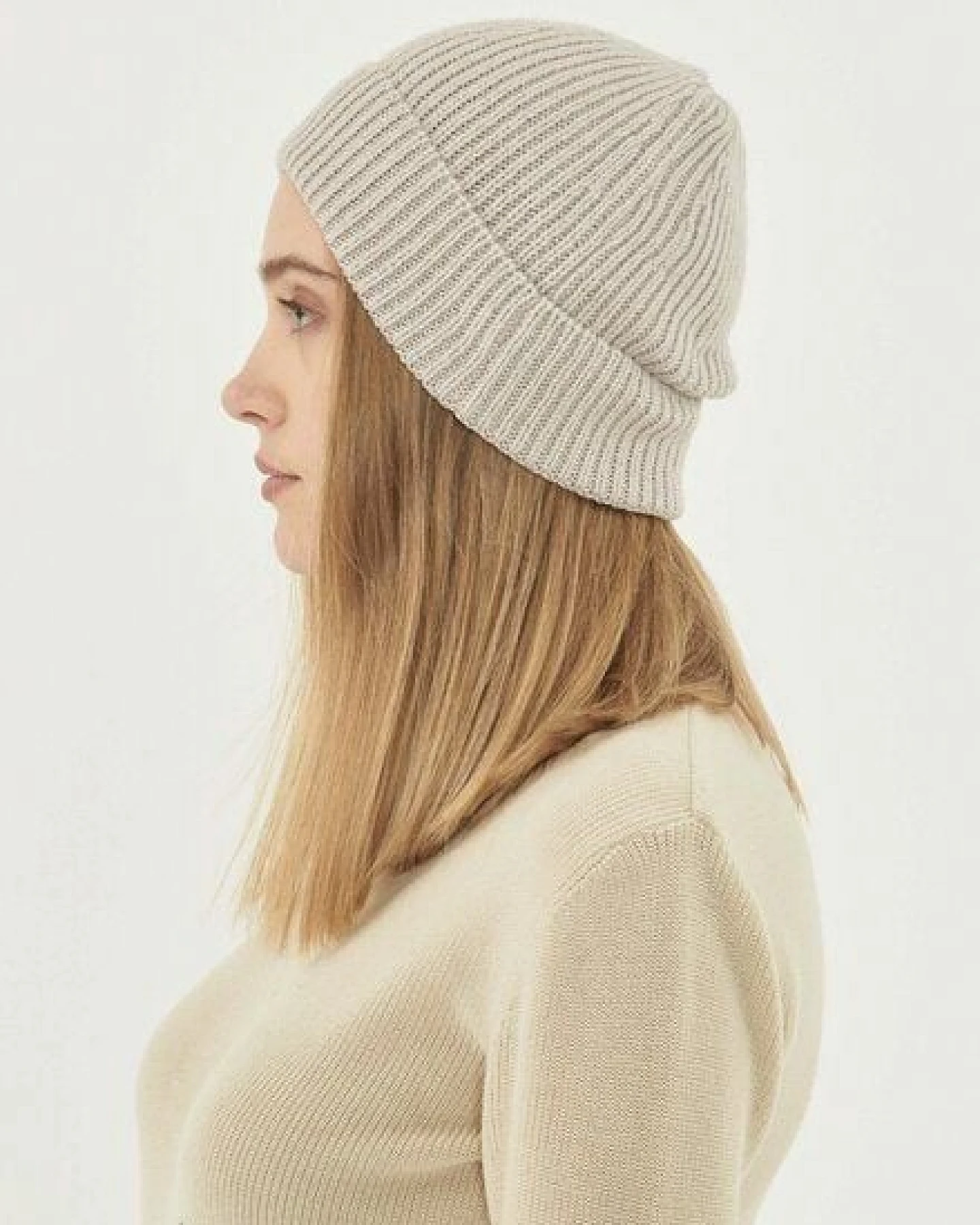 ORGANICATION Unisex Strick-Beanie aus Bio-Merinowolle und Bio-Baumwolle – Ansicht 4