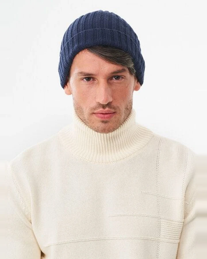 ORGANICATION Unisex Strick-Beanie aus Bio-Merinowolle und Bio-Baumwolle