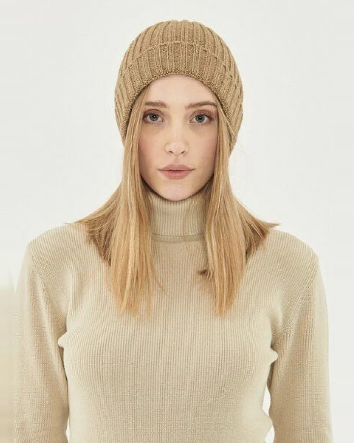 ORGANICATION Unisex Strick-Beanie aus Bio-Merinowolle und Bio-Baumwolle