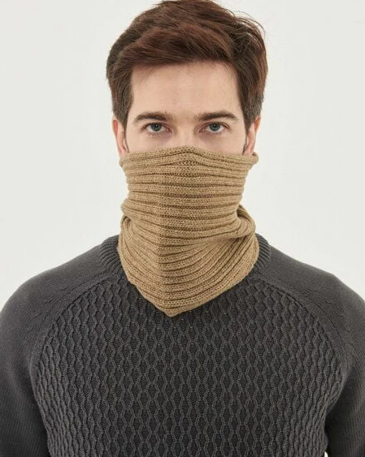 ORGANICATION Unisex Strick Loop Schal aus Bio-Merinowolle und Bio-Baumwolle