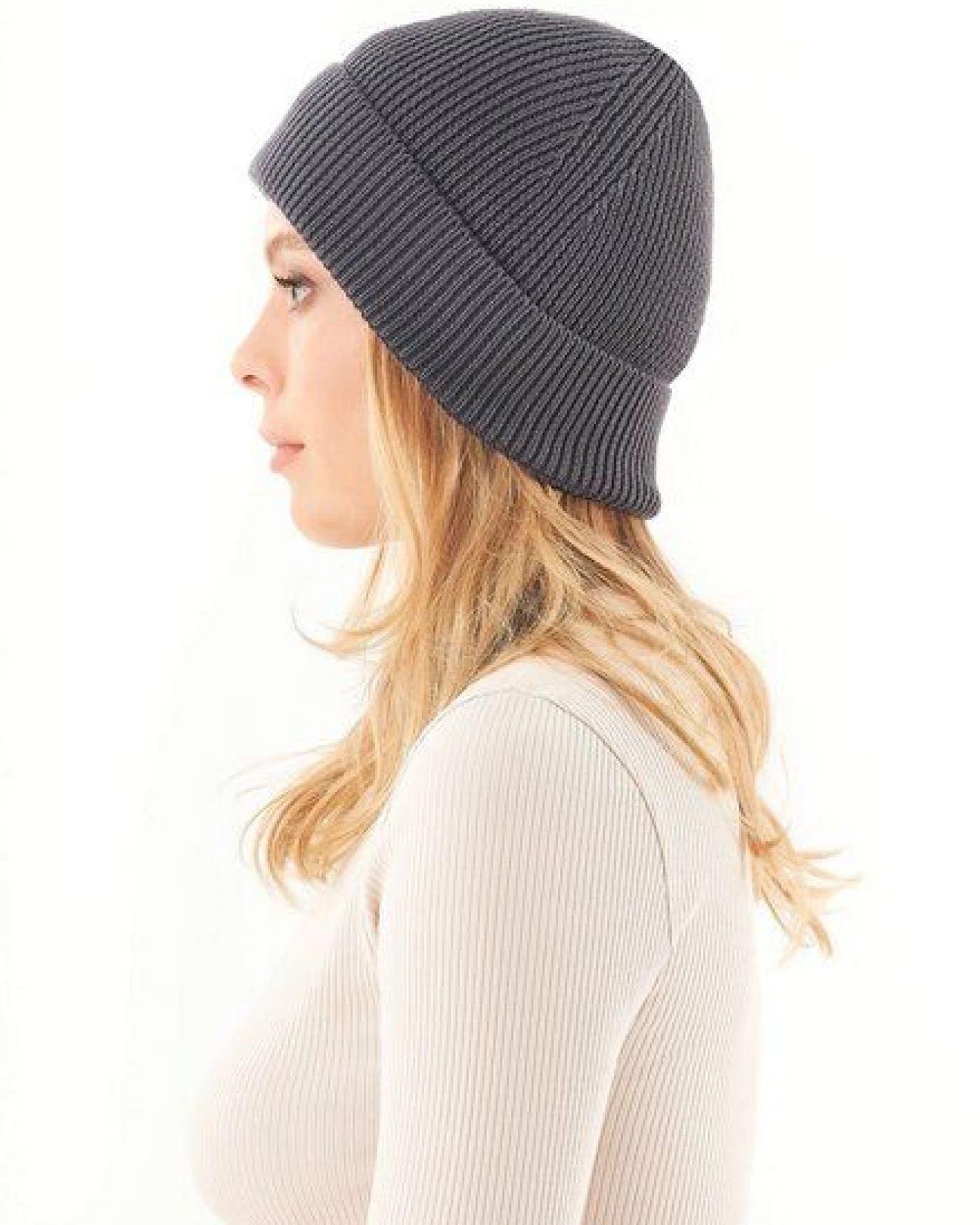 ORGANICATION Unisex Strick-Beanie aus Bio-Baumwolle – Ansicht 2