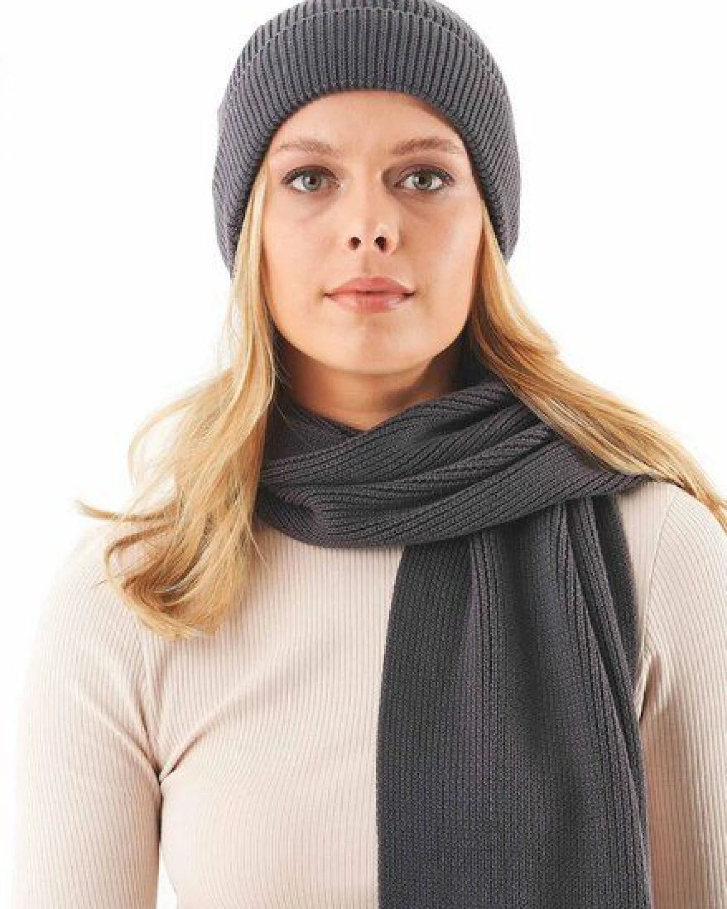 ORGANICATION Unisex Strick-Beanie aus Bio-Baumwolle – Ansicht 3