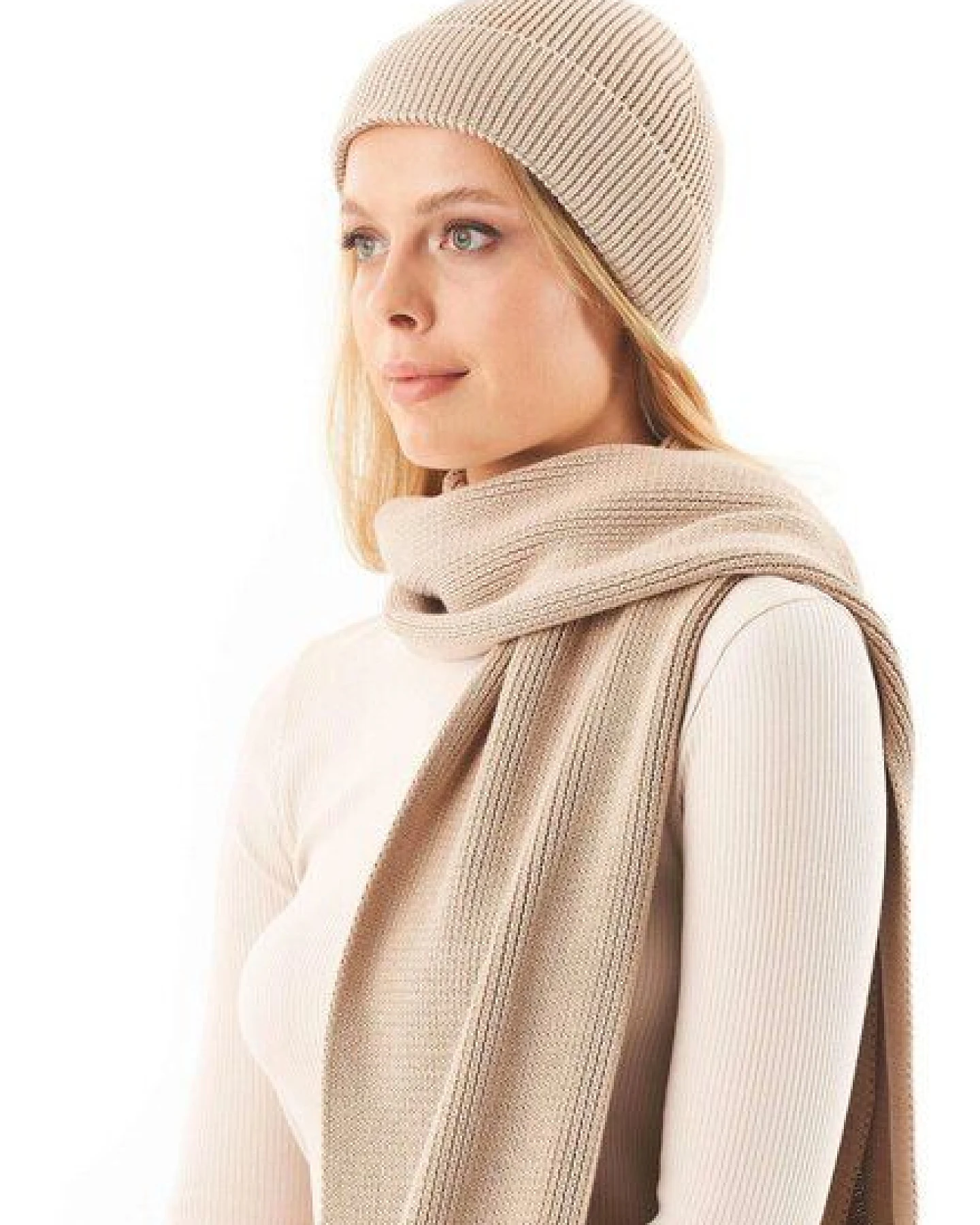 ORGANICATION Unisex Strick-Beanie aus Bio-Baumwolle – Ansicht 3