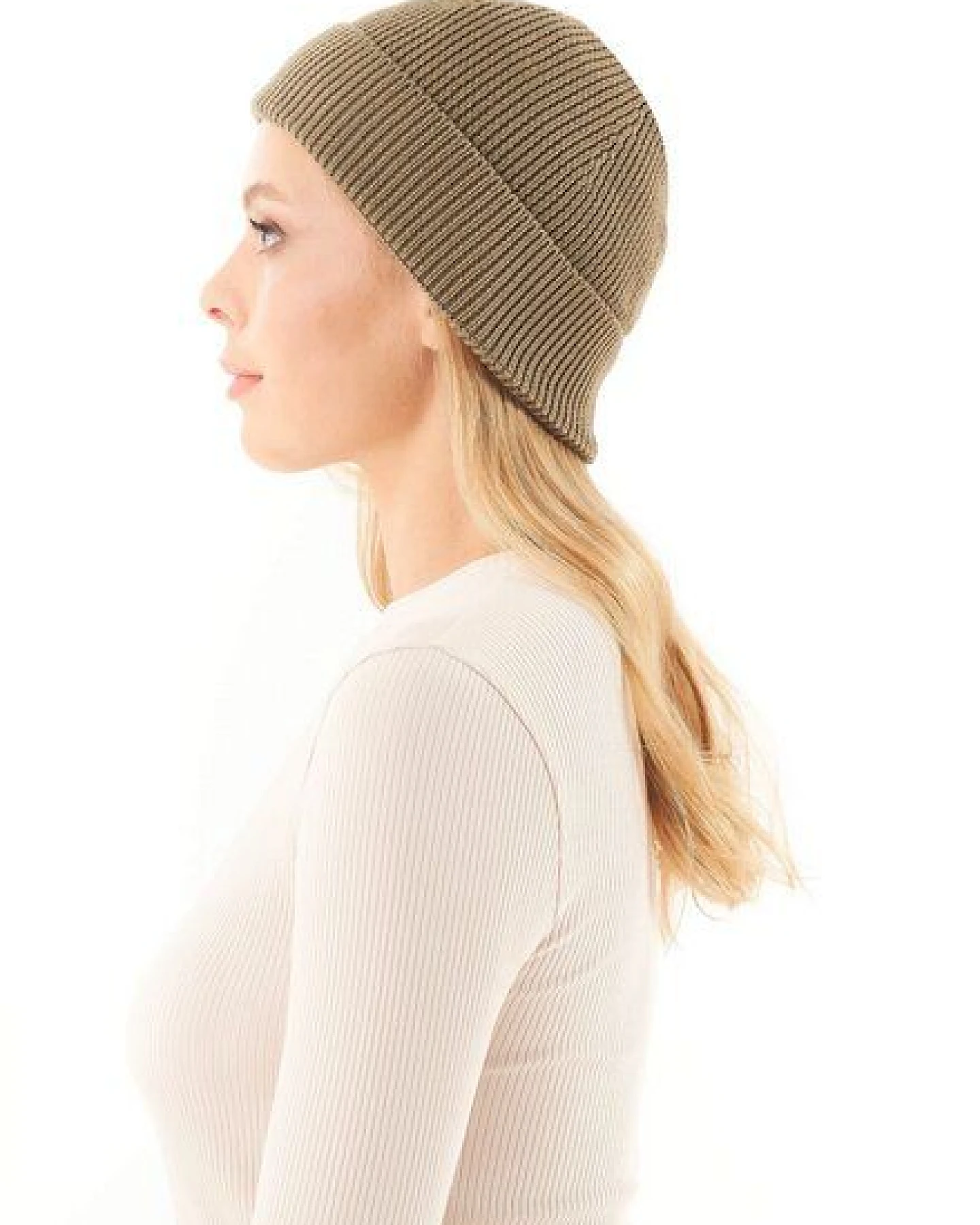 ORGANICATION Unisex Strick-Beanie aus Bio-Baumwolle – Ansicht 2