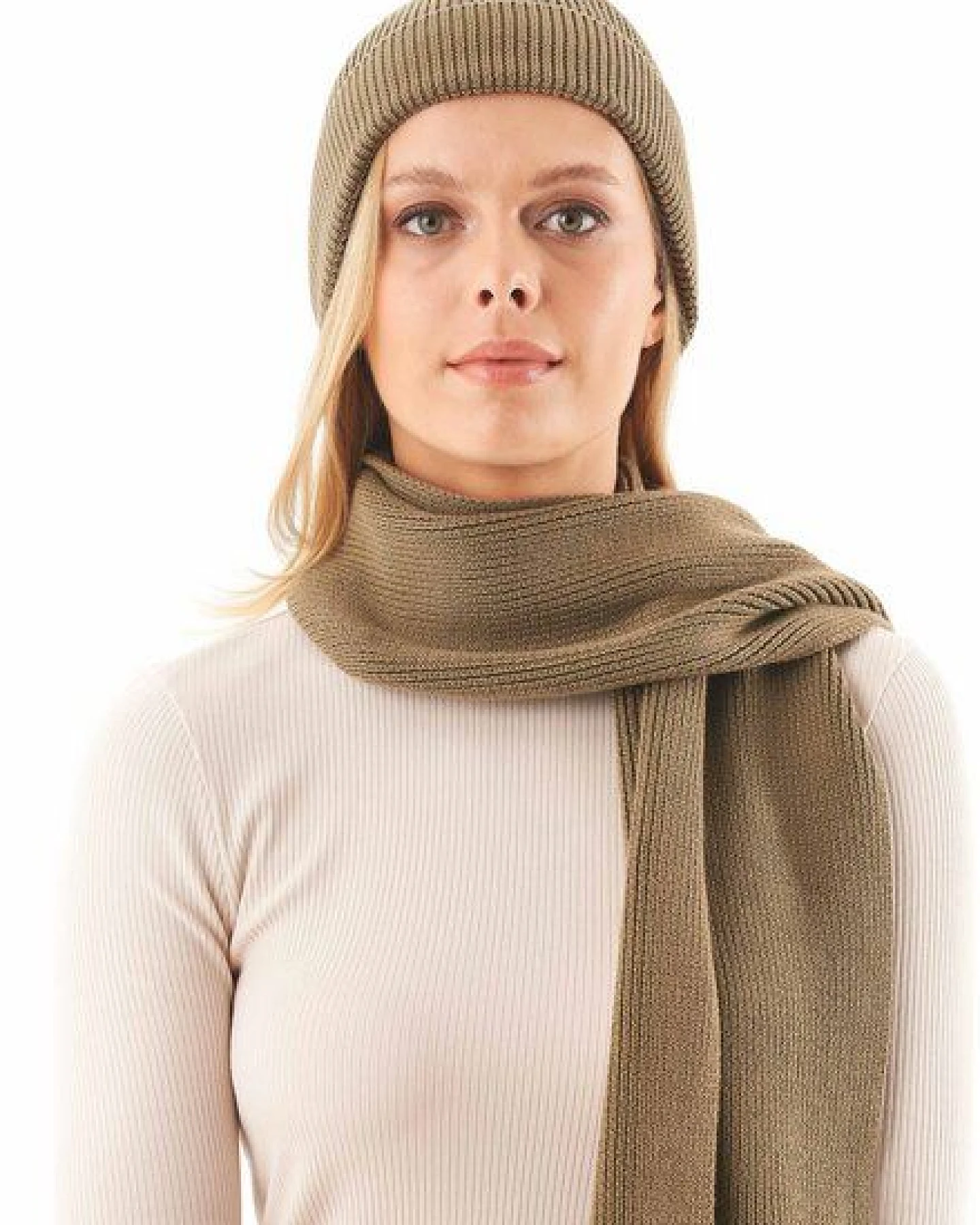 ORGANICATION Unisex Strick-Beanie aus Bio-Baumwolle – Ansicht 3
