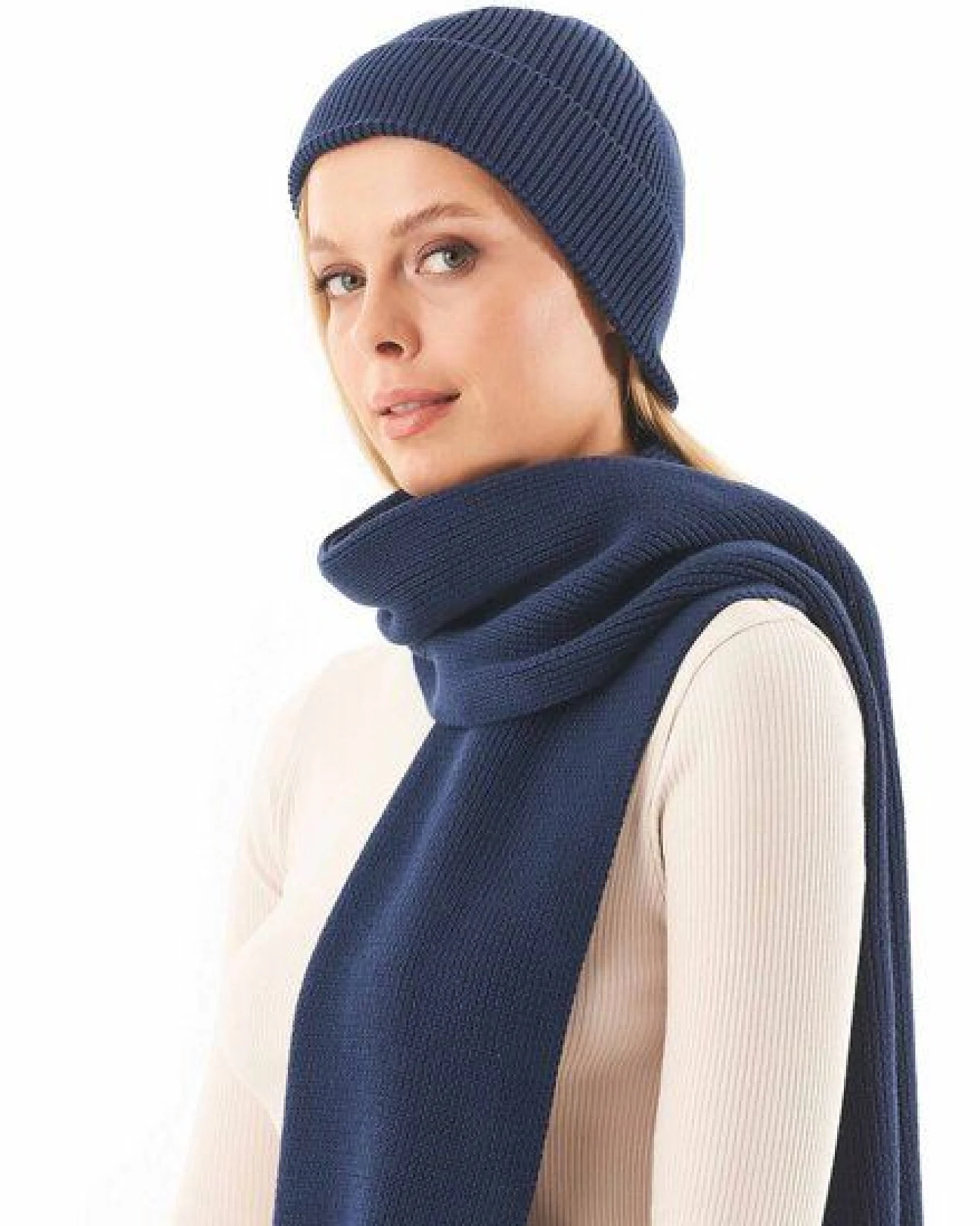 ORGANICATION Unisex Strickschal aus Bio-Baumwolle – Ansicht 2