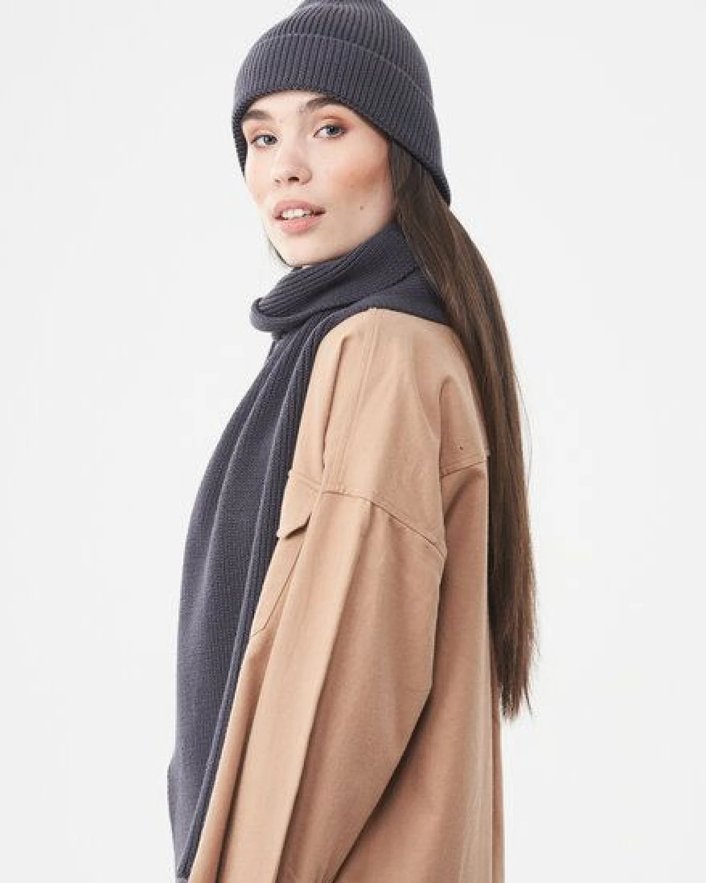 ORGANICATION Unisex Strickschal aus Bio-Baumwolle – Ansicht 2