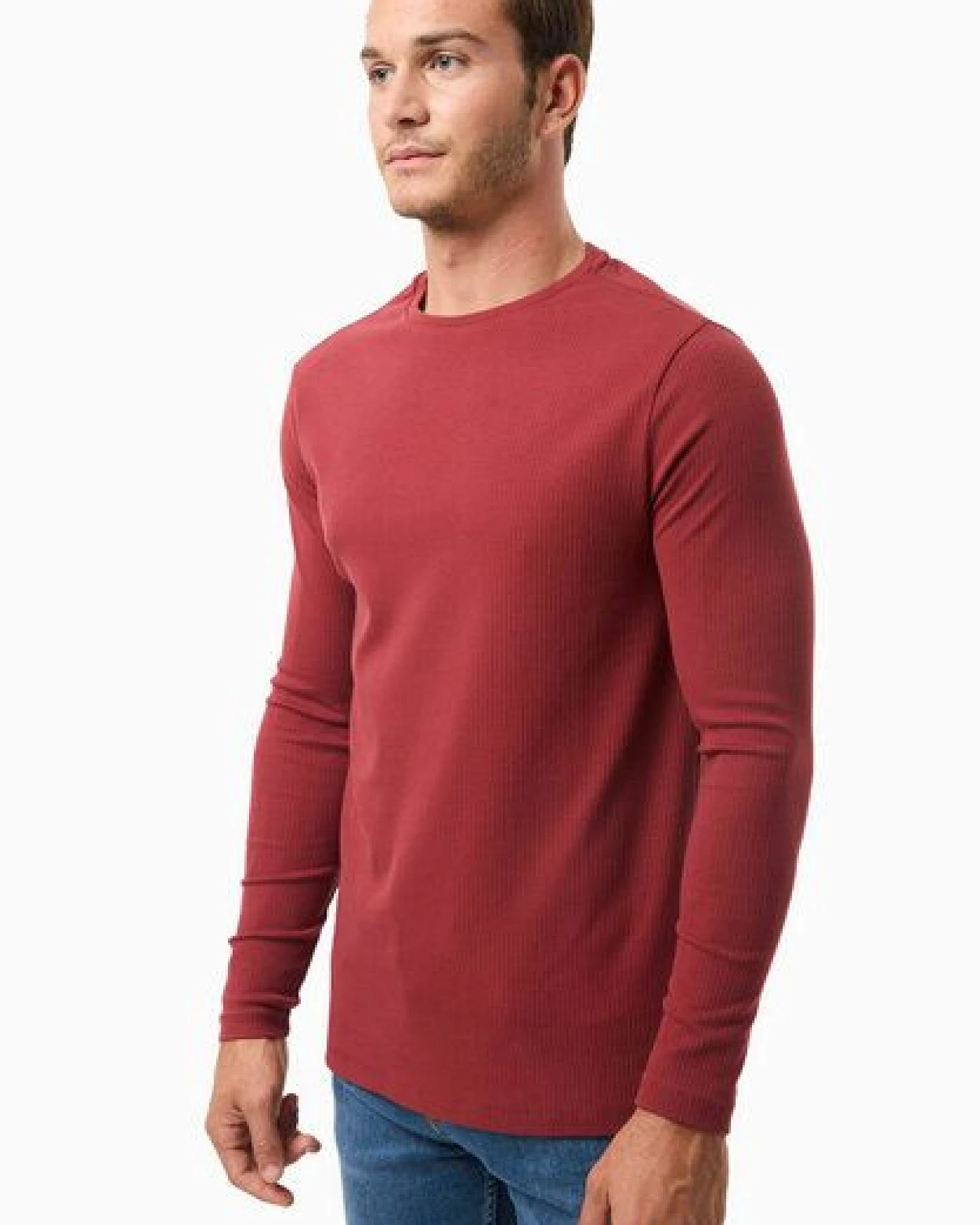 ORGANICATION Geripptes Langarmshirt aus Bio-Baumwolle – Ansicht 3