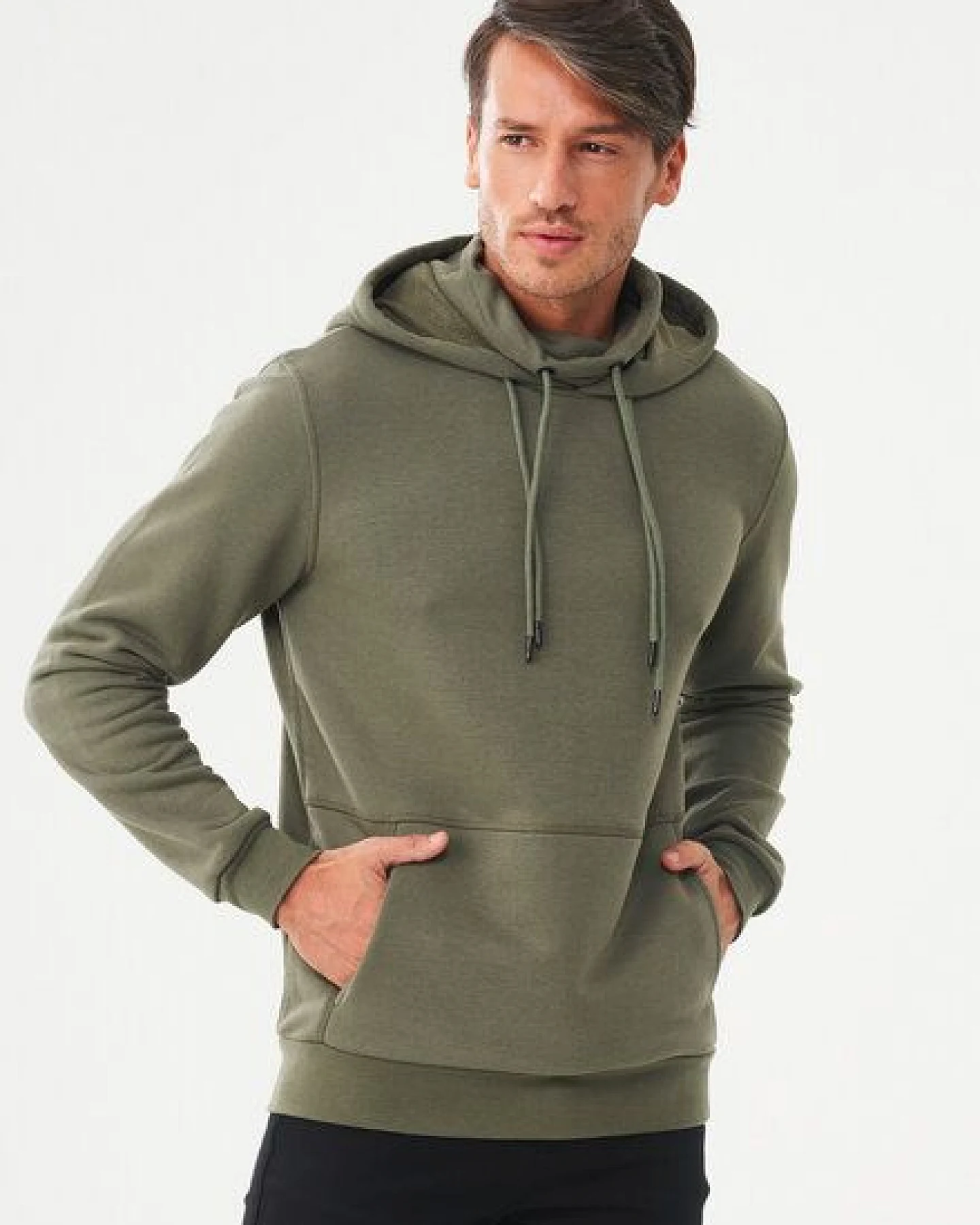ORGANICATION Hoodie aus Bio-Baumwolle & Modal mit recyceltem Polyester – Ansicht 3