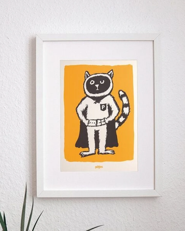 päfjes Superheld Karlo Powerkater - Poster A4