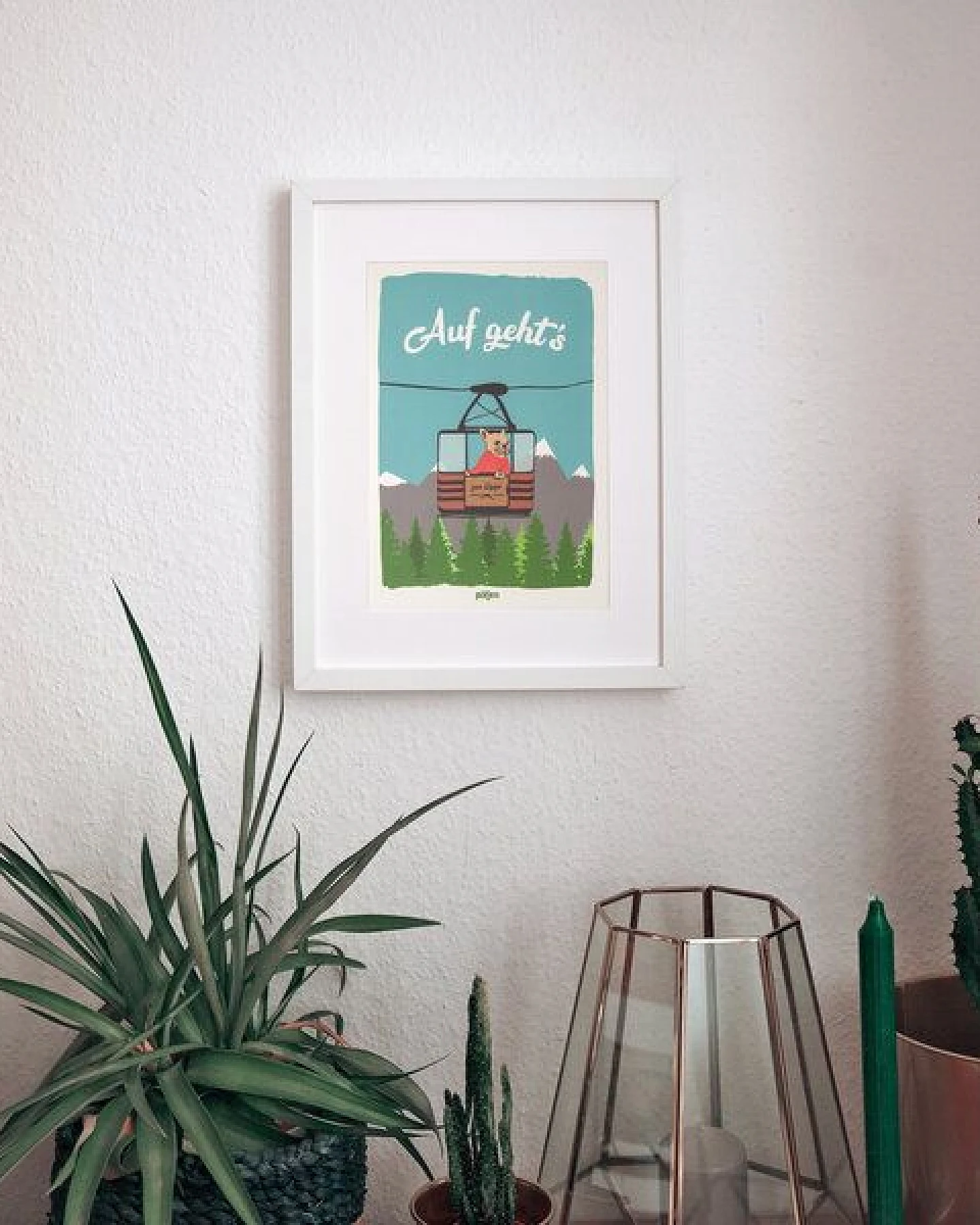 päfjes Auf geht’s - Gipfelabenteuer mit Bulldogge Bärbel - Poster A4 – Ansicht 2