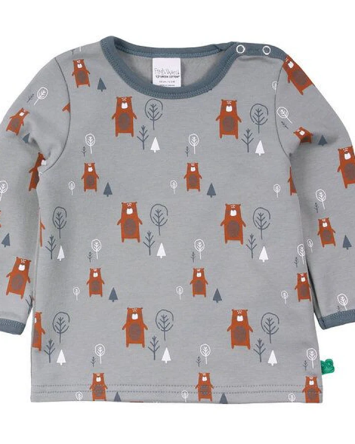 Baby Longsleeve *Bear* GOTS & Bio- Baumwolle