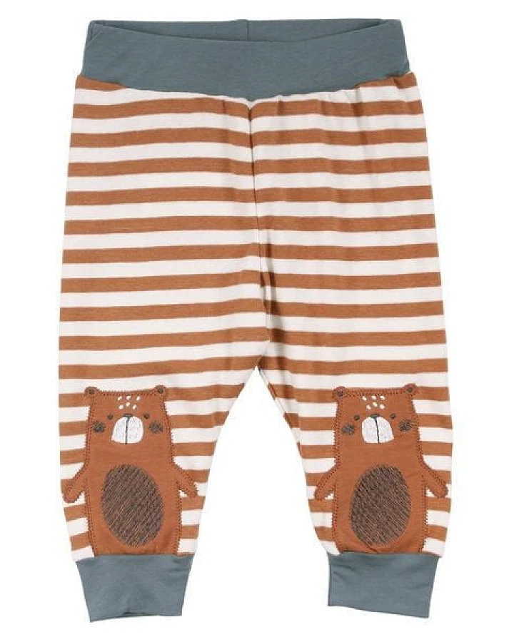 Baby stripe Leggings/ Pants *Bear* GOTS & Bio- Baumwolle