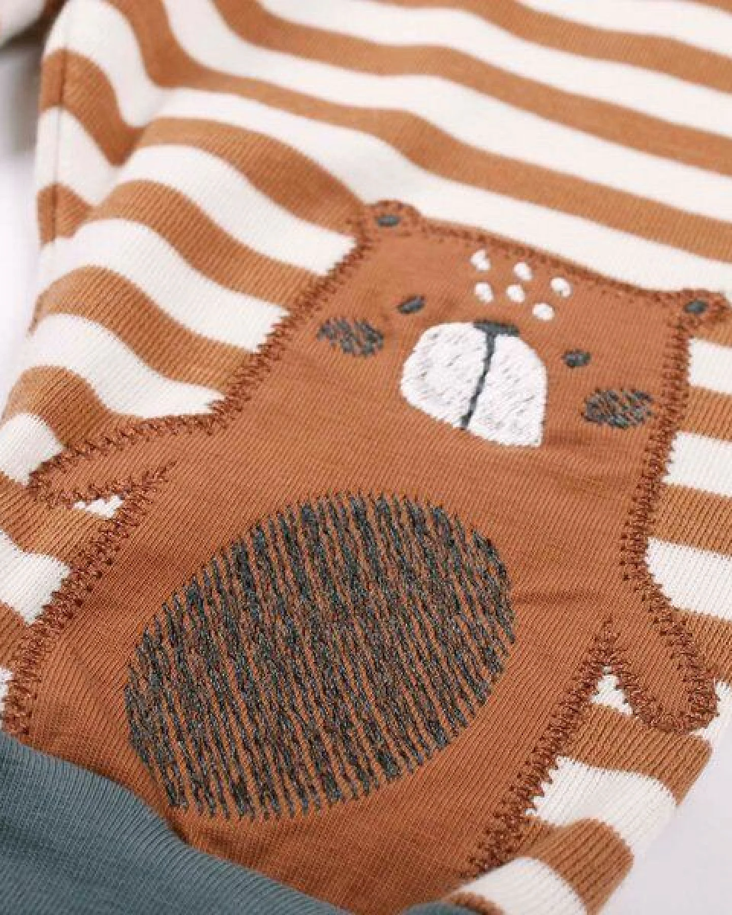 Baby stripe Leggings/ Pants *Bear* GOTS & Bio- Baumwolle – Ansicht 2