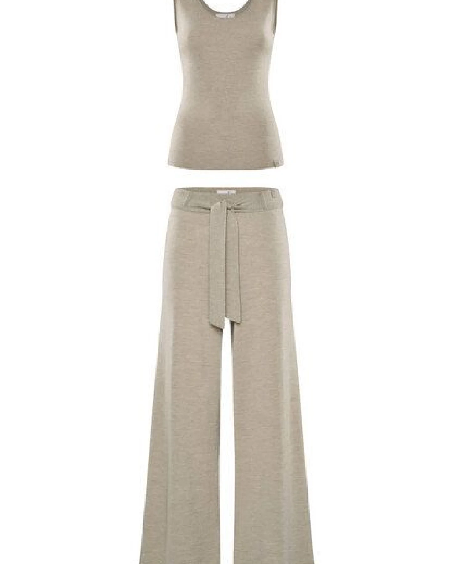 YOU LOOK PERFECT Merino Loungewear Set "Stricktop Blossom & weite Strickhose Bailey" – Ansicht 2