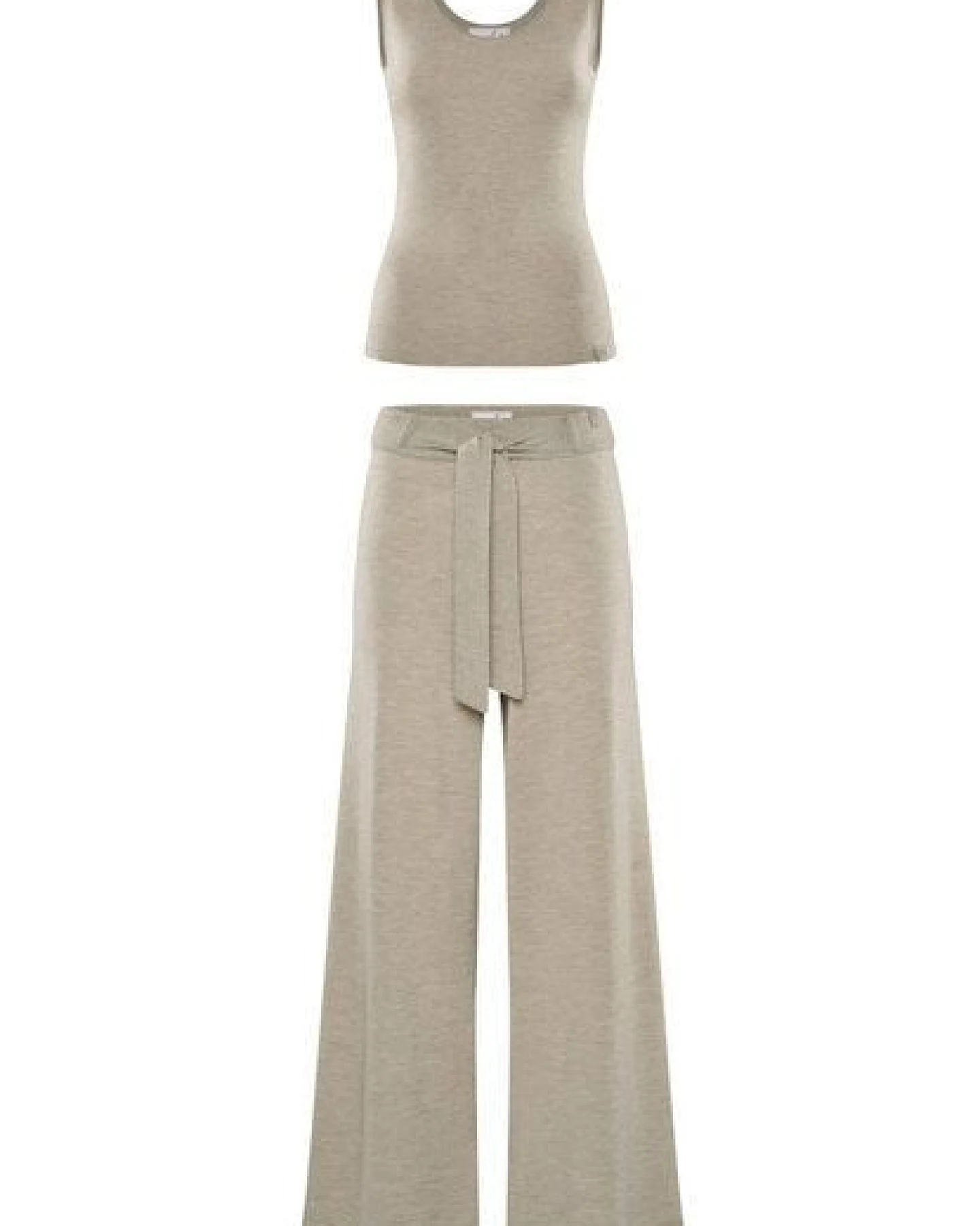 YOU LOOK PERFECT Merino Loungewear Set "Stricktop Blossom & weite Strickhose Bailey" – Ansicht 2