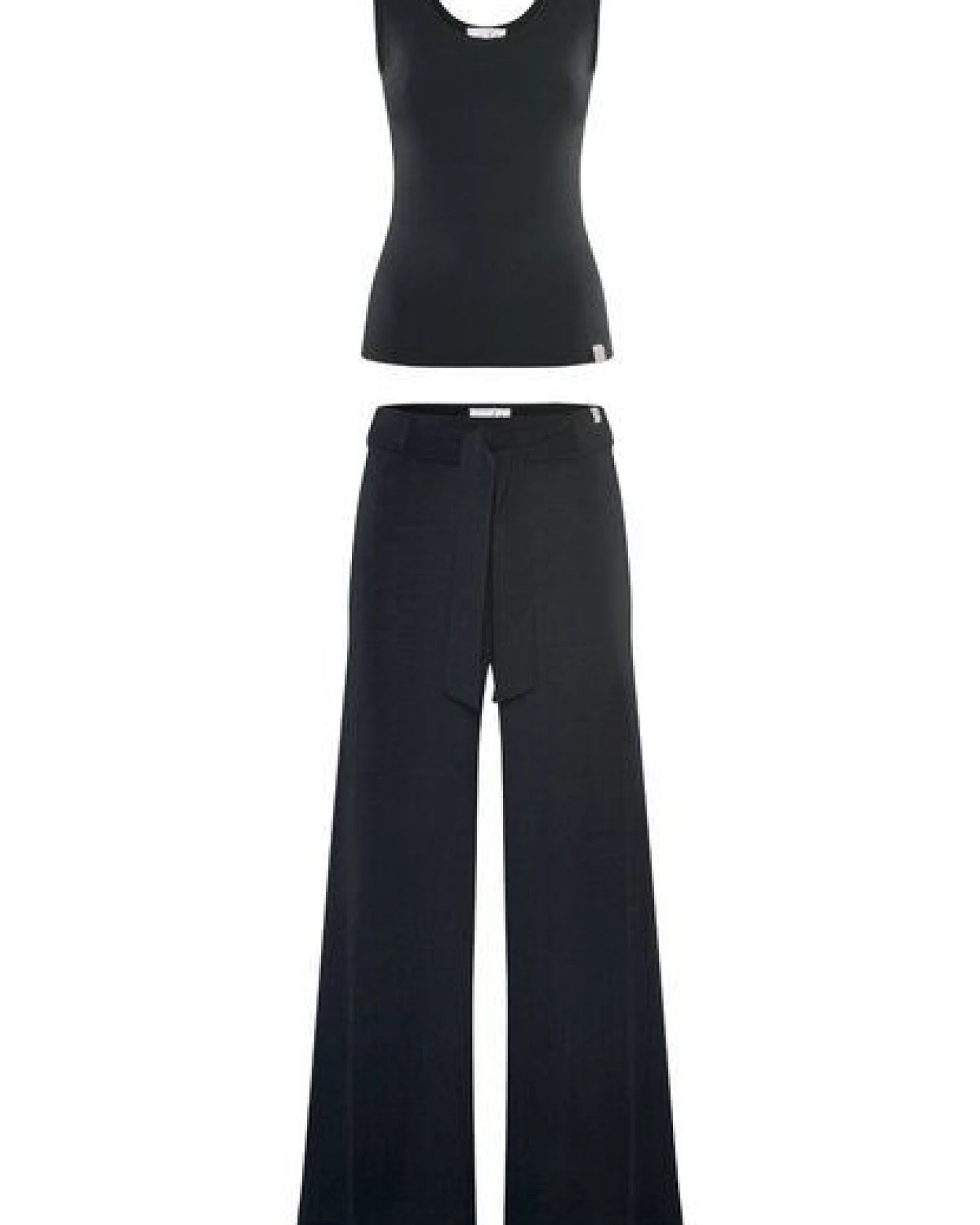 YOU LOOK PERFECT Merino Loungewear Set "Stricktop Blossom & weite Strickhose Bailey" – Ansicht 2