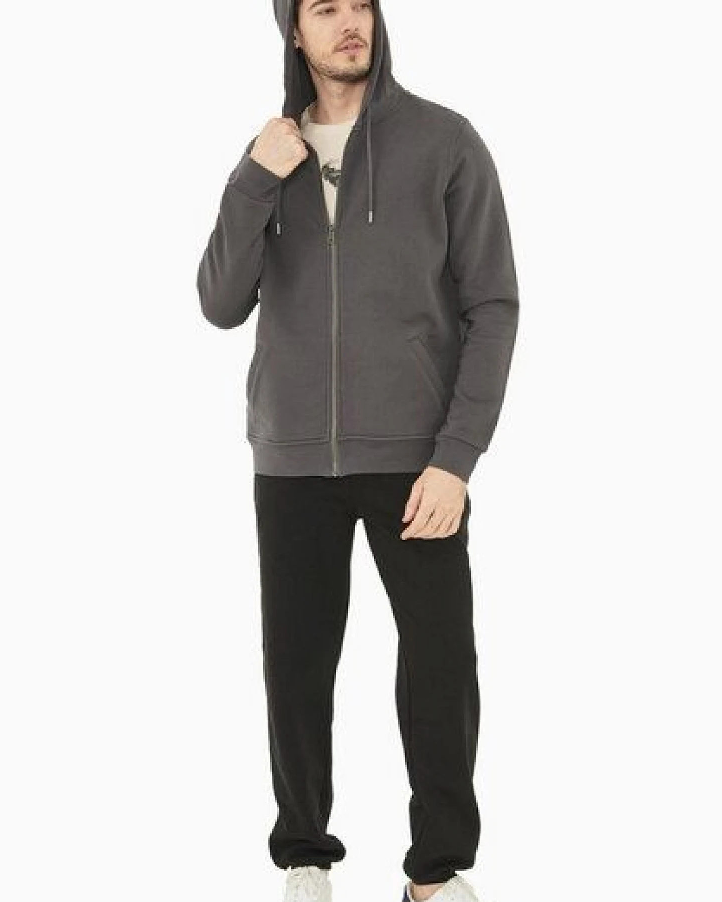 ORGANICATION Sweatjacke aus Bio-Baumwolle – Ansicht 2