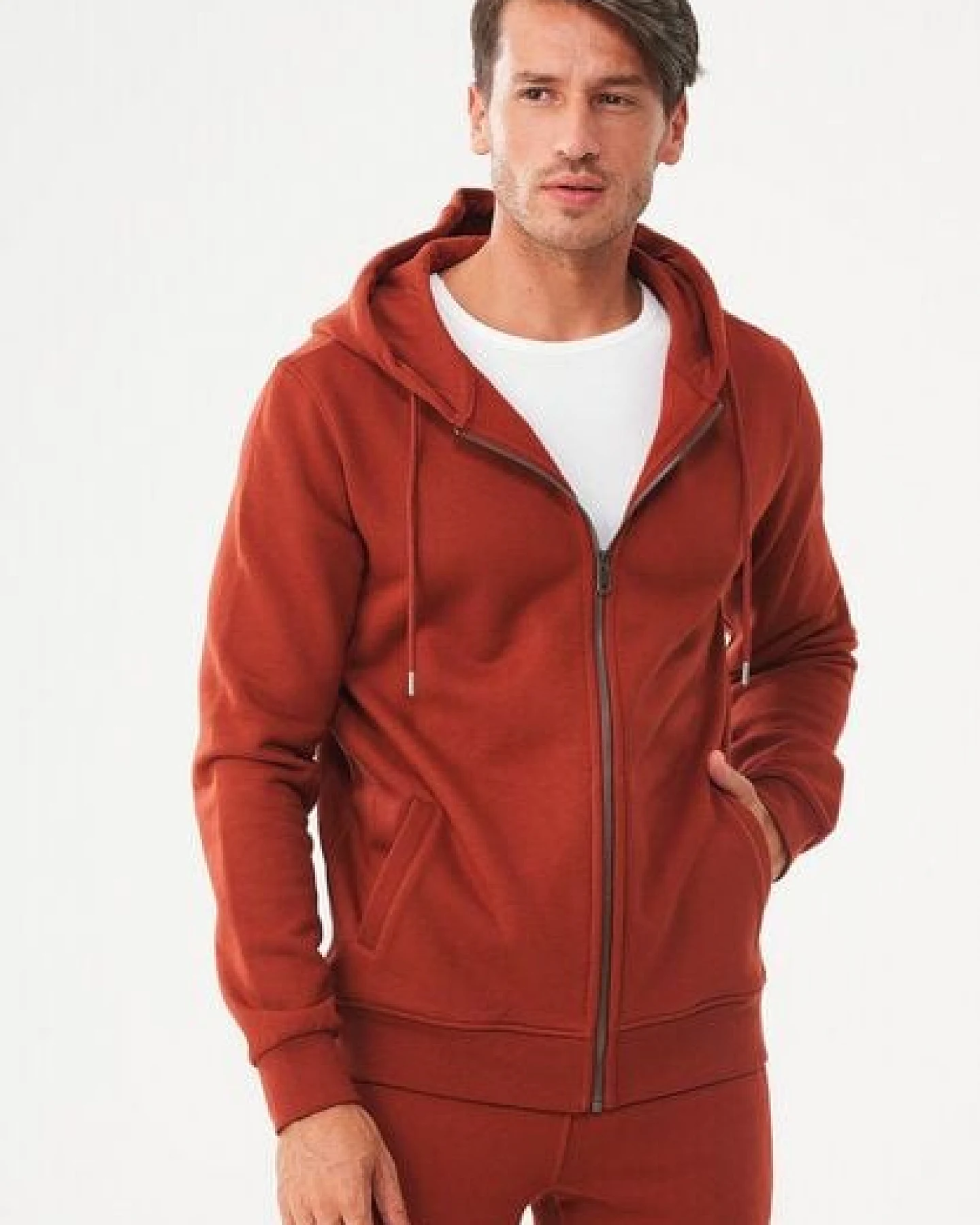 ORGANICATION Sweatjacke aus Bio-Baumwolle – Ansicht 3