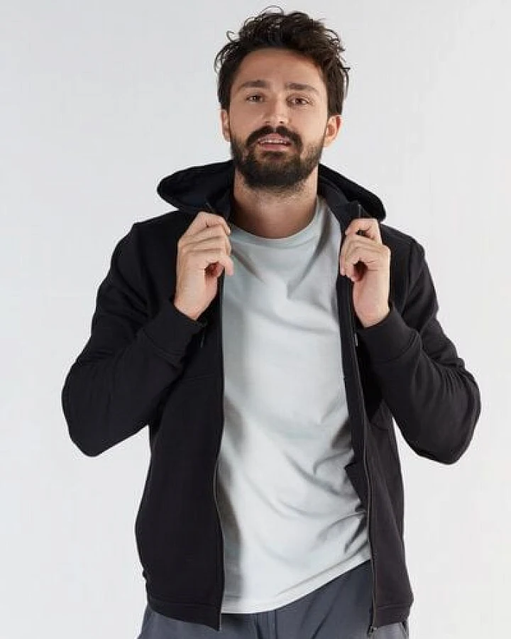 Herren Zip-Hoodie Jacke aus Bio-Baumwolle "True North" T2900